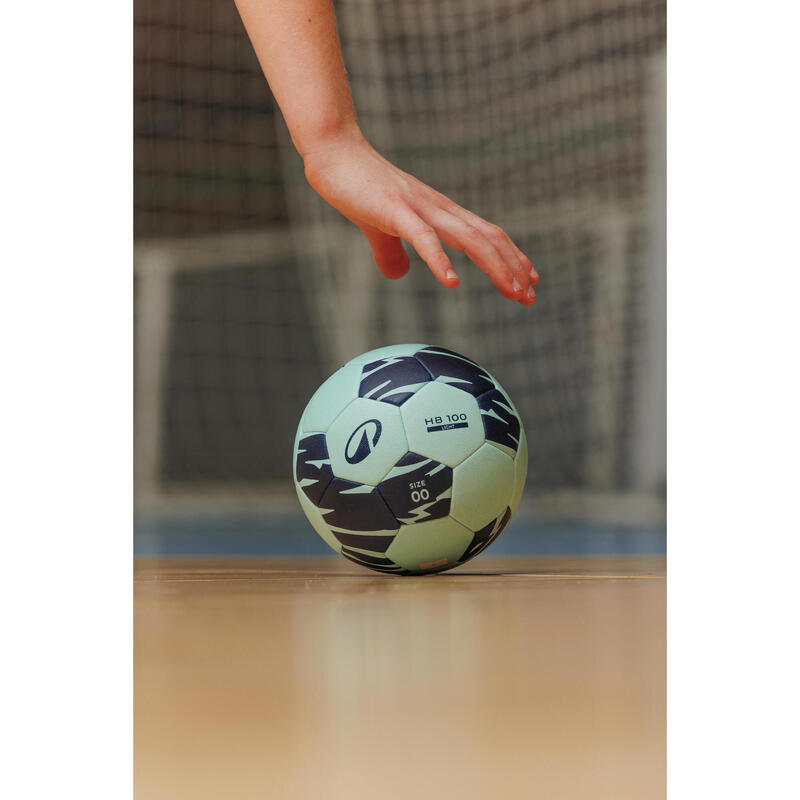Minge de handbal mărimea 00, HB 100 Verde-Albastru