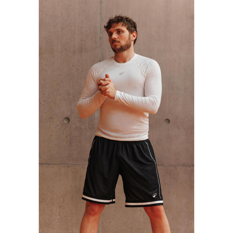 Buză baschet NBA fără cusături 900 alb, Adulți