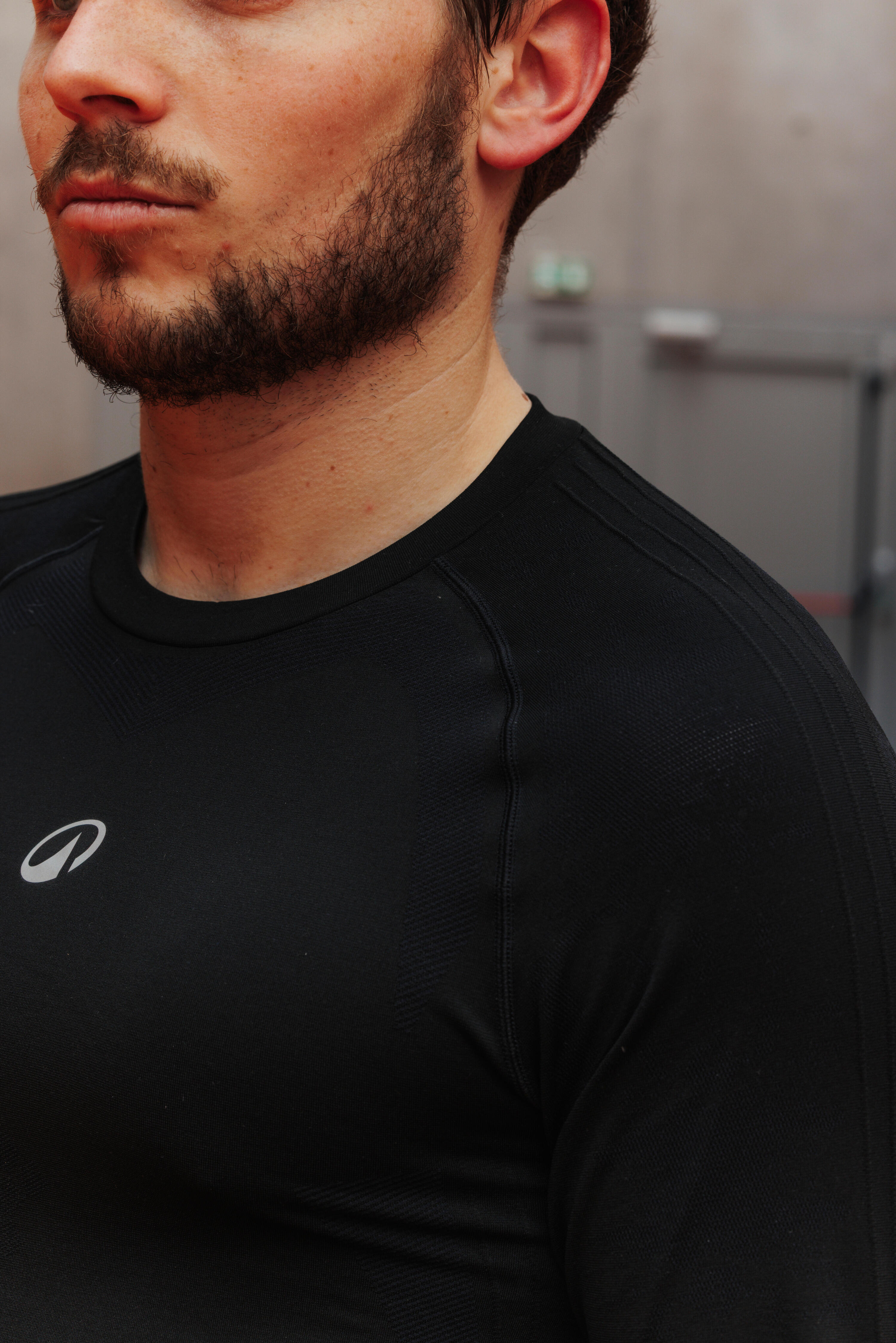 Camiseta interior de baloncesto NBA sin costuras de manga larga hombre/mujer, 900 negro 8/10