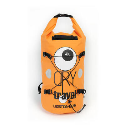 Zaino borsa stagna impermeabile Best Divers 40 L arancione