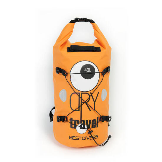 Zaino borsa stagna impermeabile Best Divers 40 L arancione