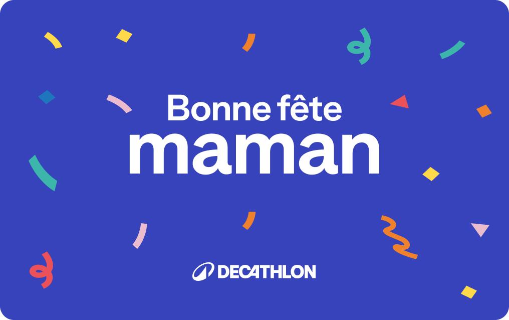 Offrez une bonne dose de sport avec la e-carte cadeau Decathlon. Un cadeau immédiat envoyé par mail qui laisse libre cours à toutes les envies sportives !
