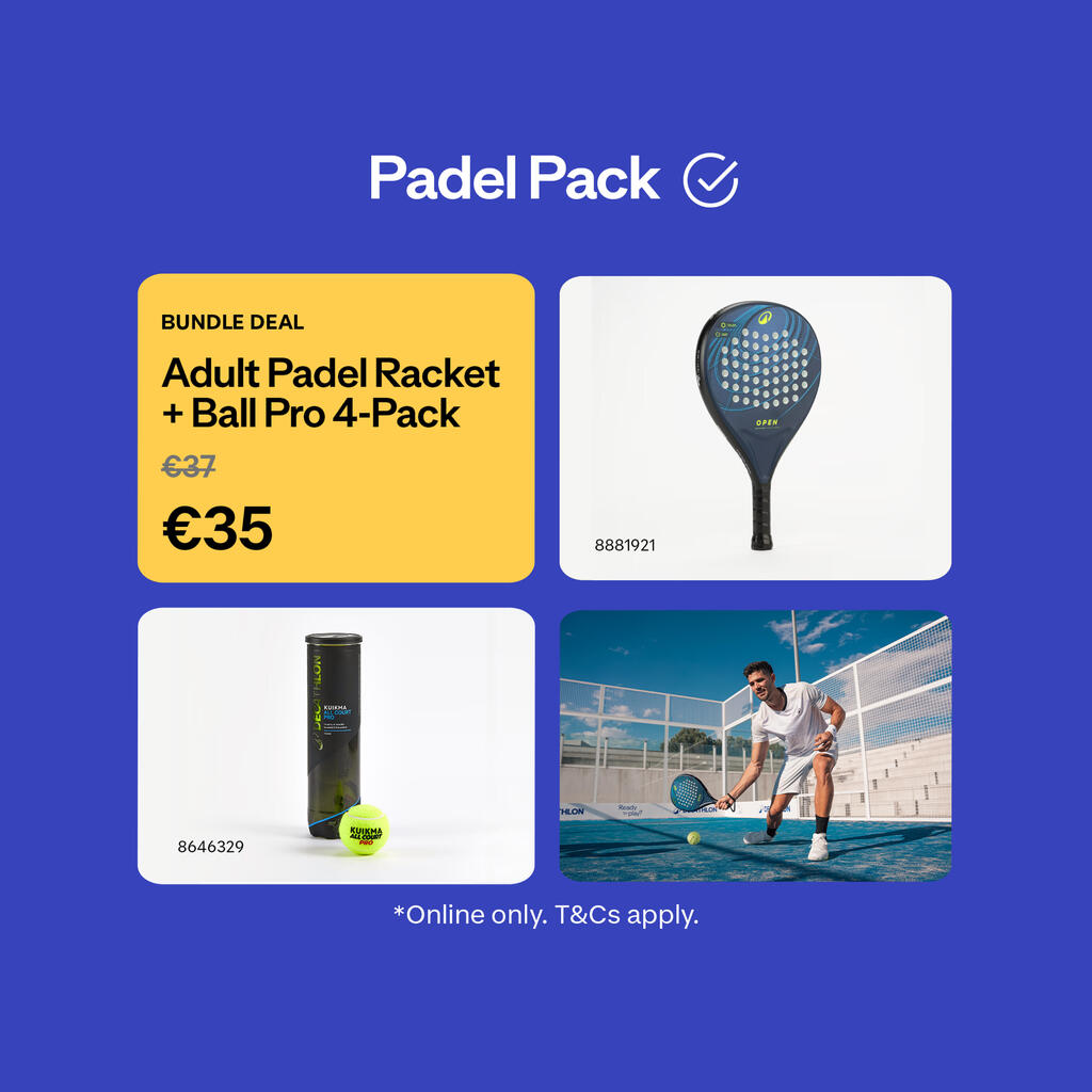 Adult Padel Racket Blue - PR Open Racket