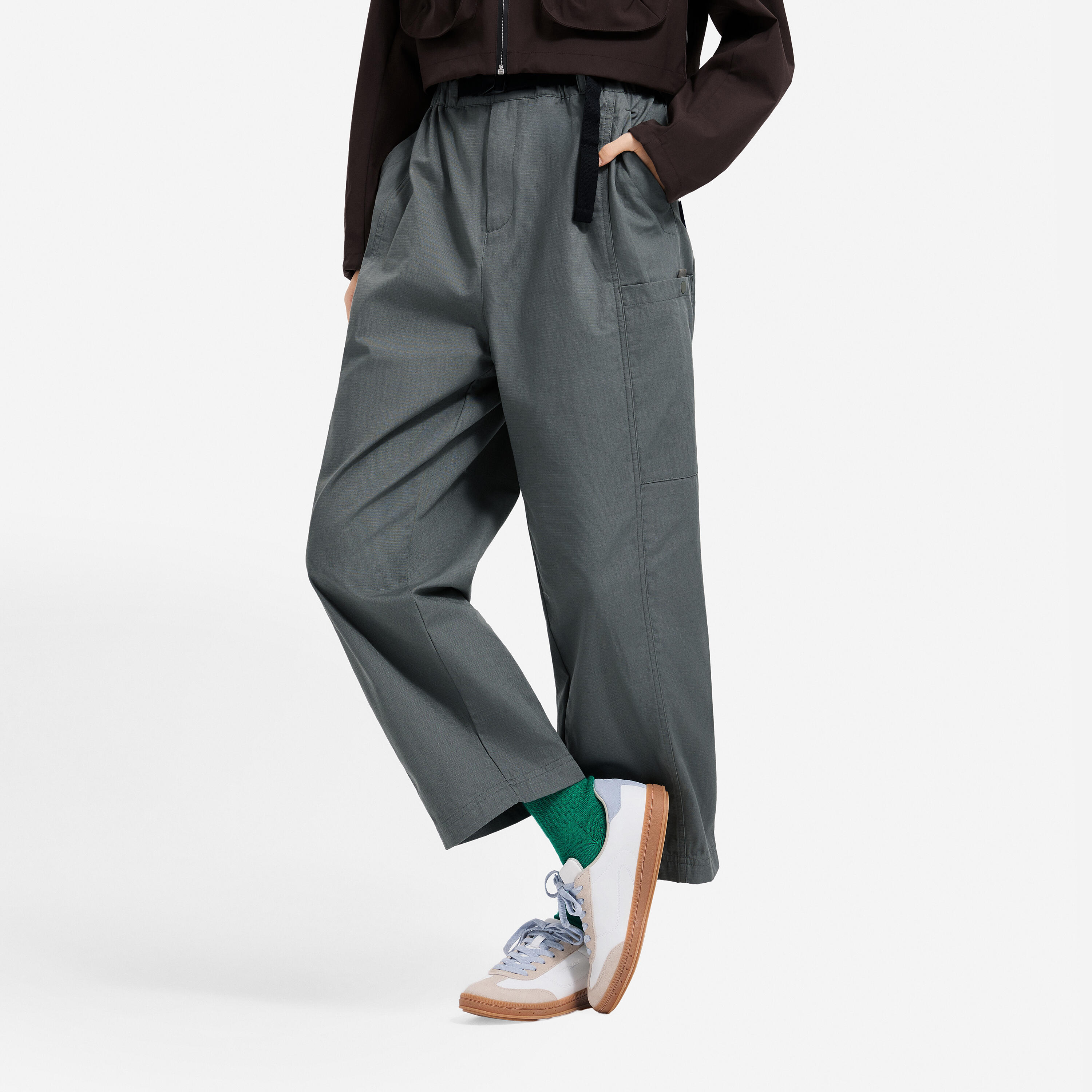 小物 ERL SK8 BELT WOVEN / GRN CN 7/8 WOVEN PANT KHAKI