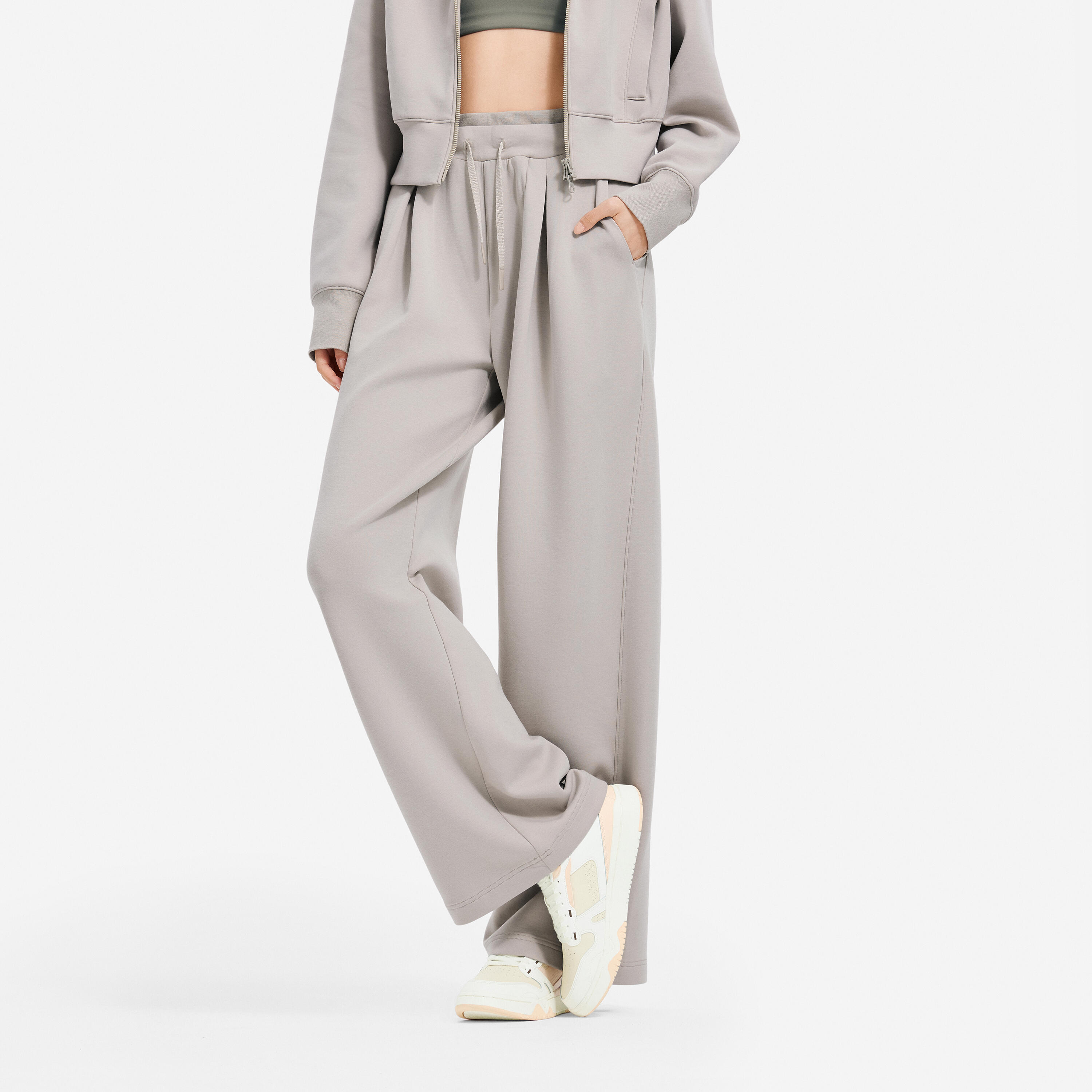 Sneakers aus Leder CJ80 Damen Beige und Pastell 7/9