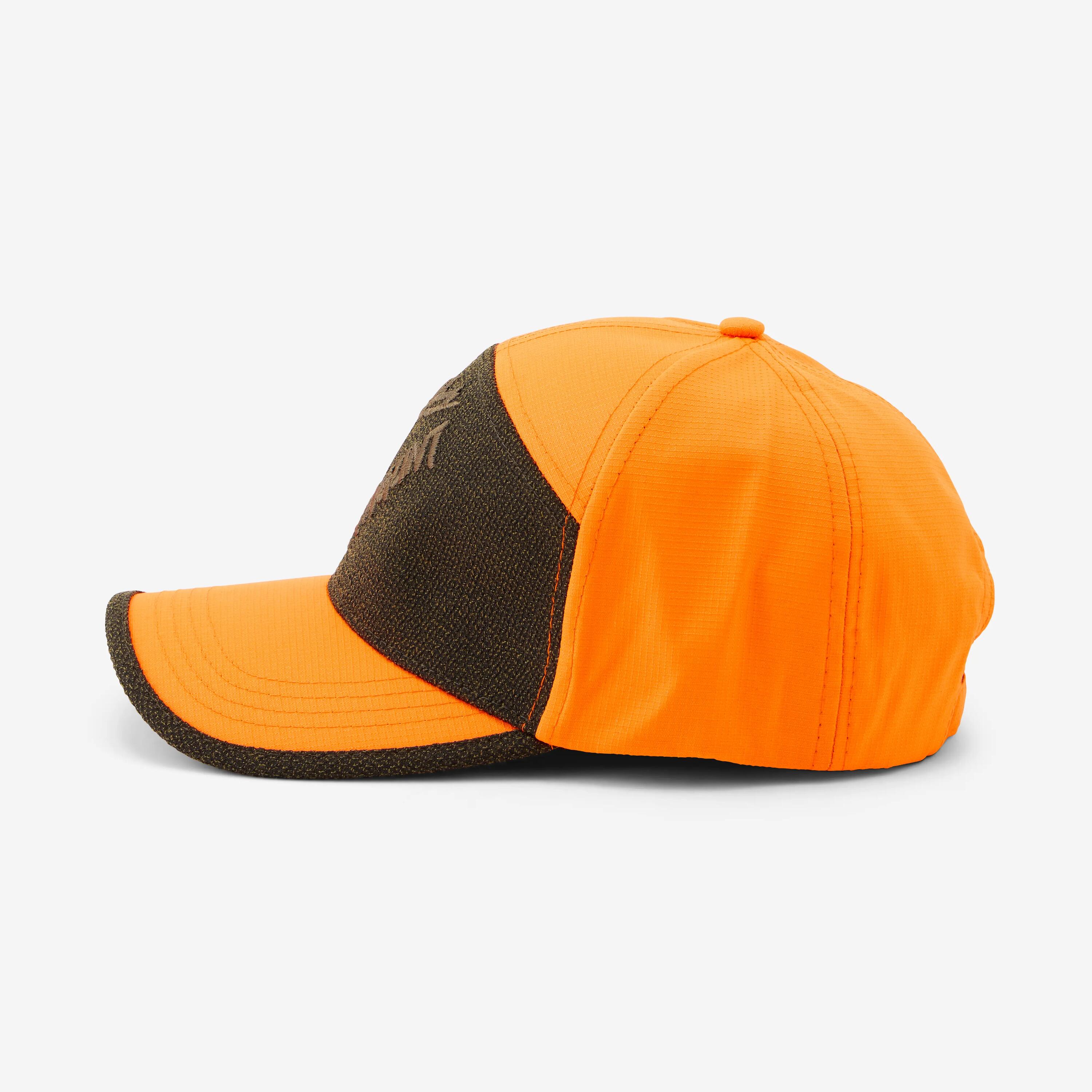 Casquette tracker chasse verte et orange 3/6