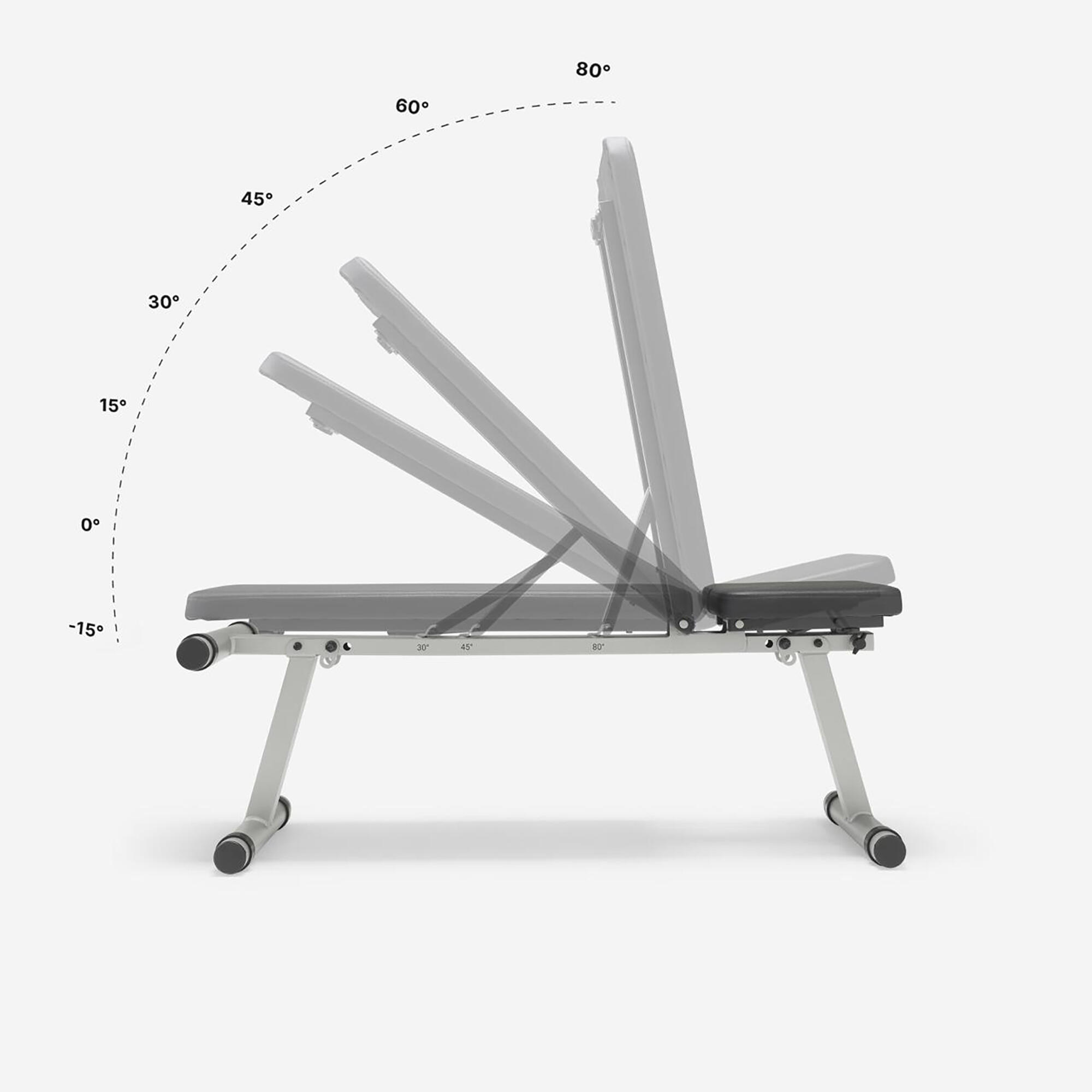 Fold-Down / Incline Weights Bench 500 2/18