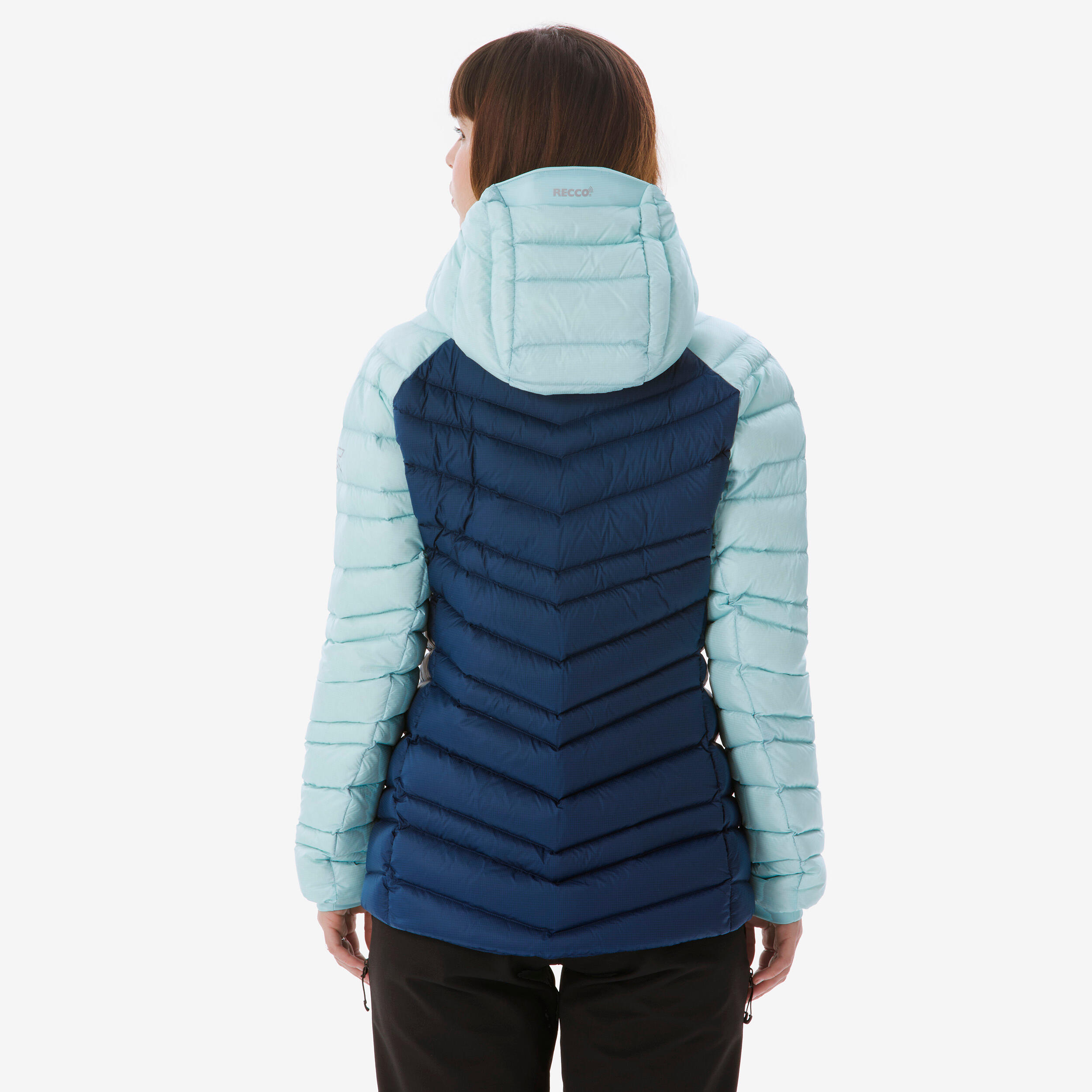 Casaco de Penas Alpinismo Mulher Azul Marinho - AZUL gelo 4/14