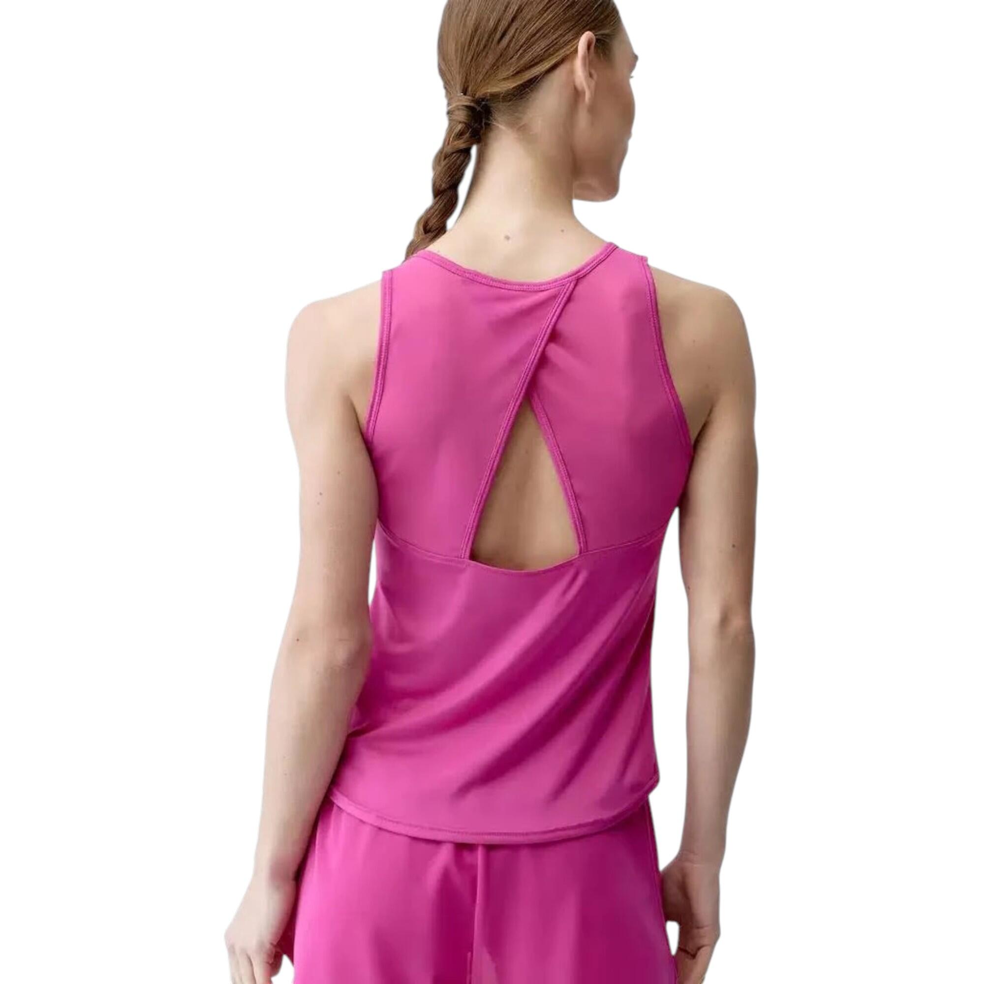 Camiseta sin mangas fitness Mujer Born daila tank fucsia 2/5