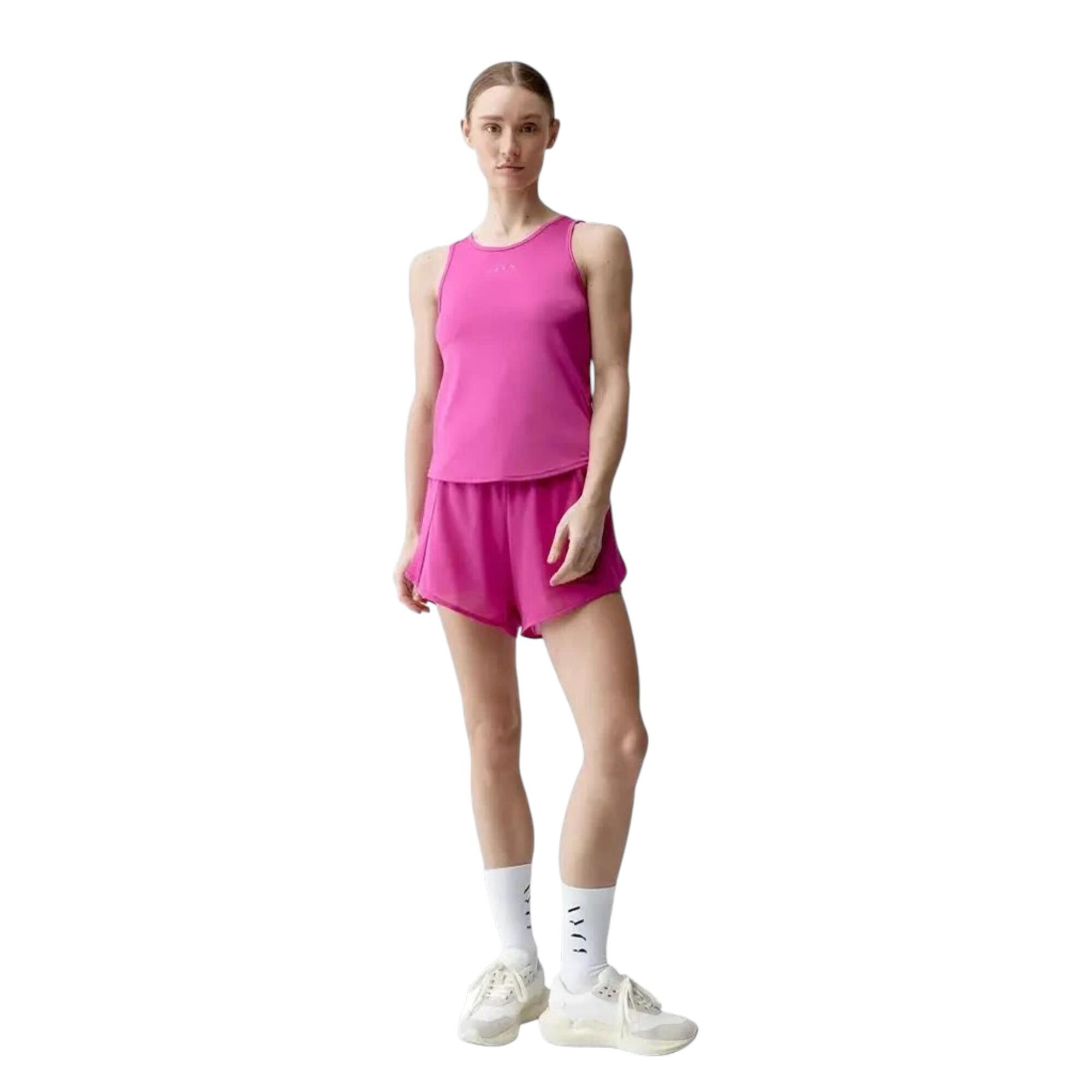 Camiseta sin mangas fitness Mujer Born daila tank fucsia 5/5