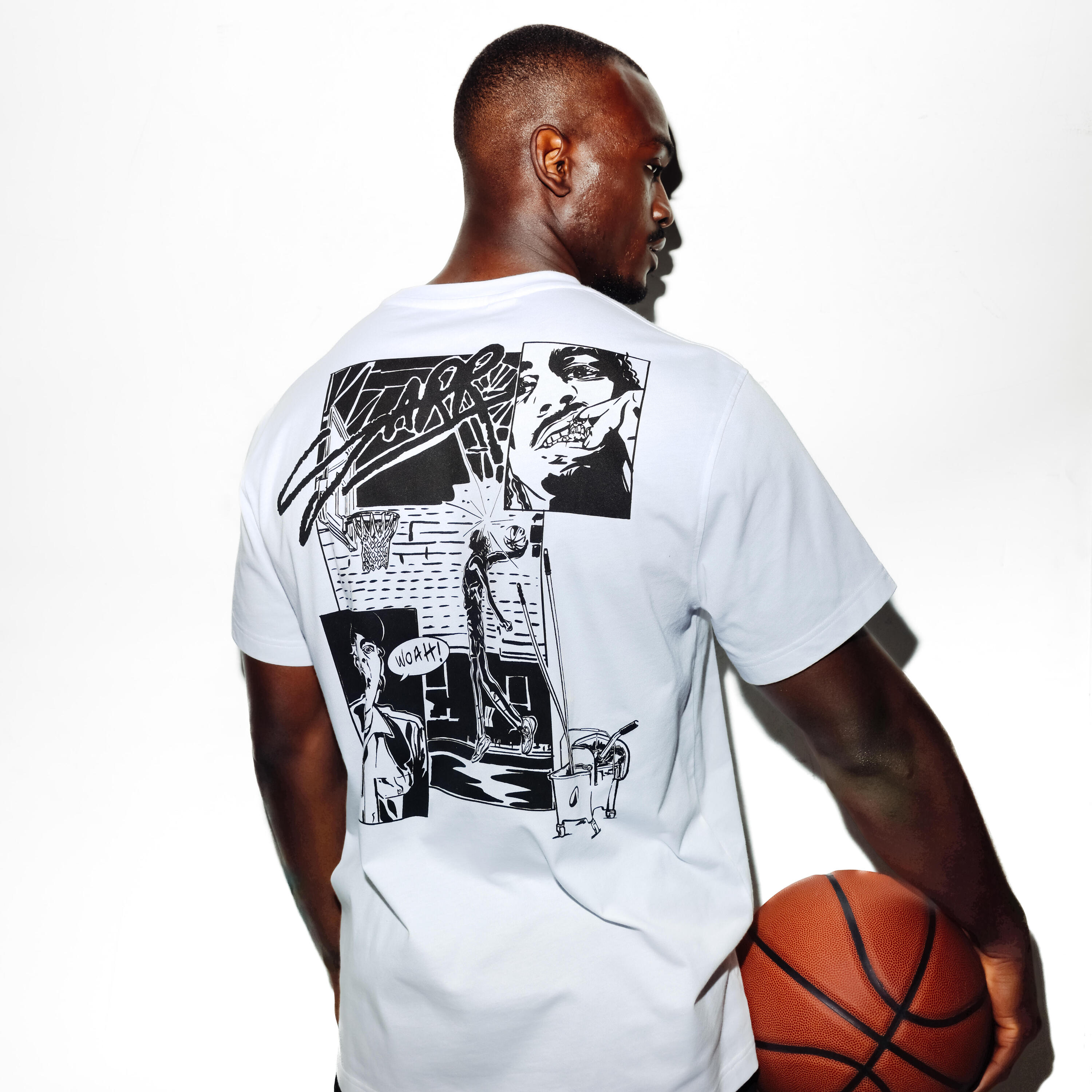 T-shirt basket adulto SARR bianca 8/8