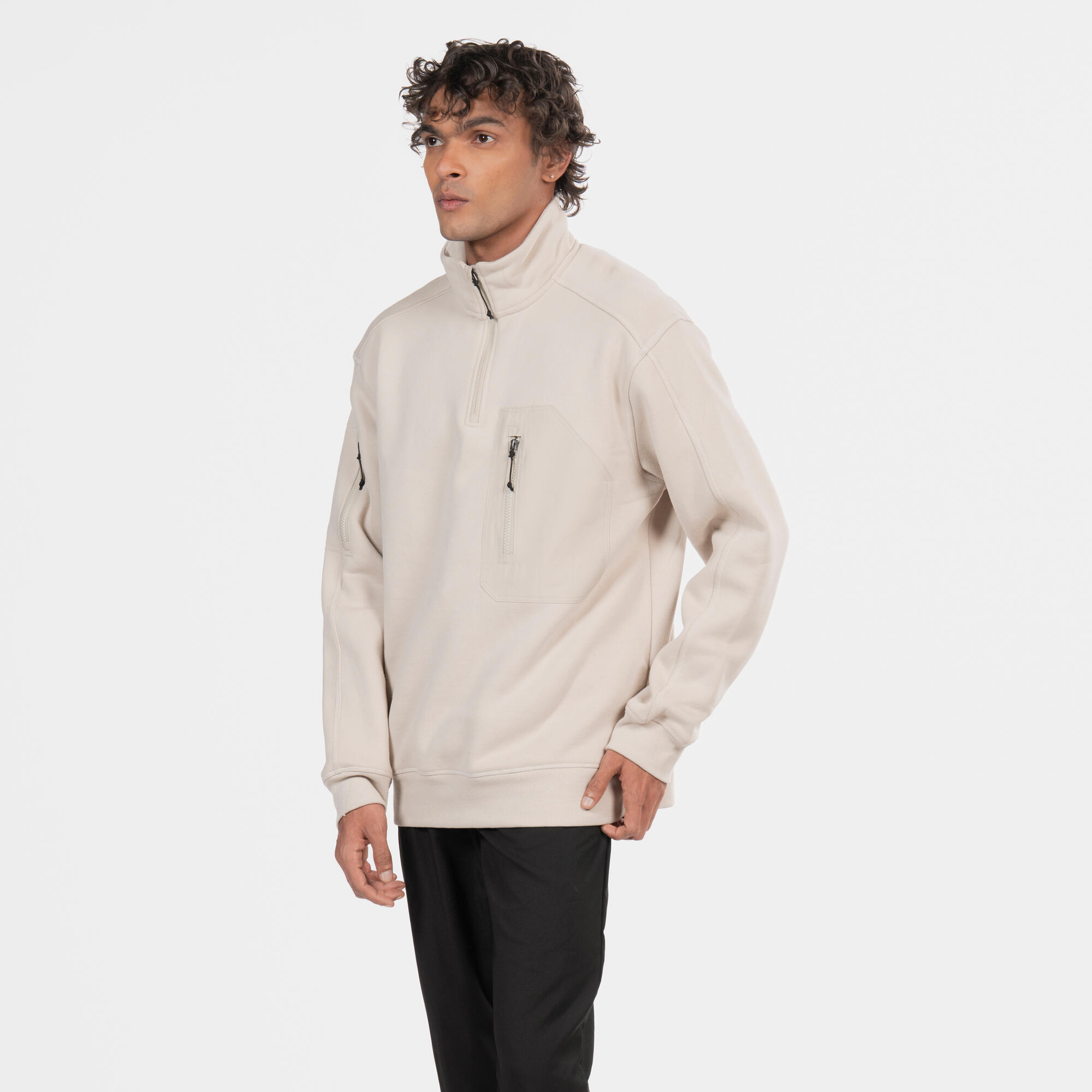 domyos Men's Half Zip-Up Sweatshirt 500-picture-17