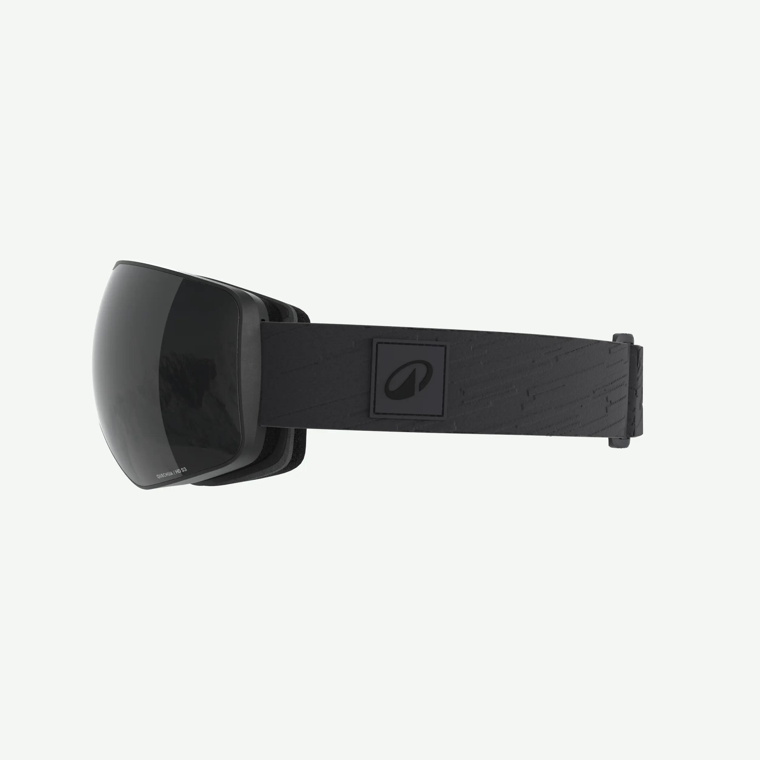 Máscara de ski bom tempo S3 adulto/criança, G900 S HD preto 3/4