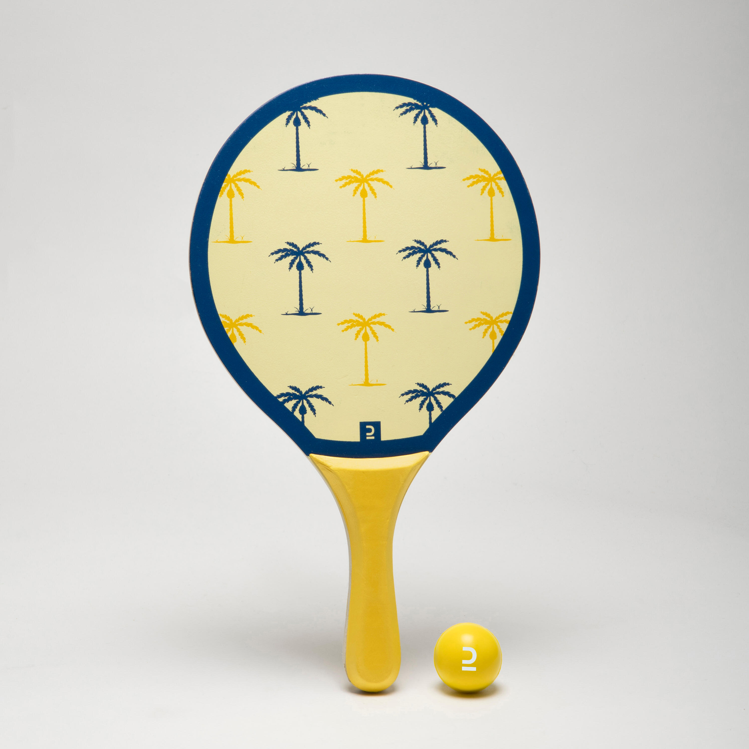 Kit racchette beach tennis WOODY RACKET giallo 2/11