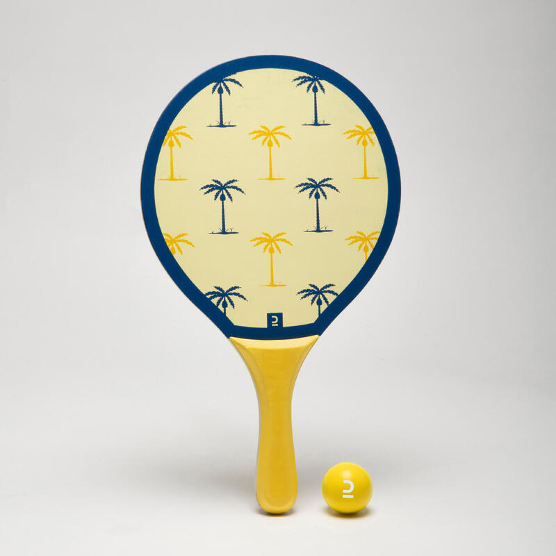 Set Rachete Tenis pe plajă WOODY RACKET Galben 