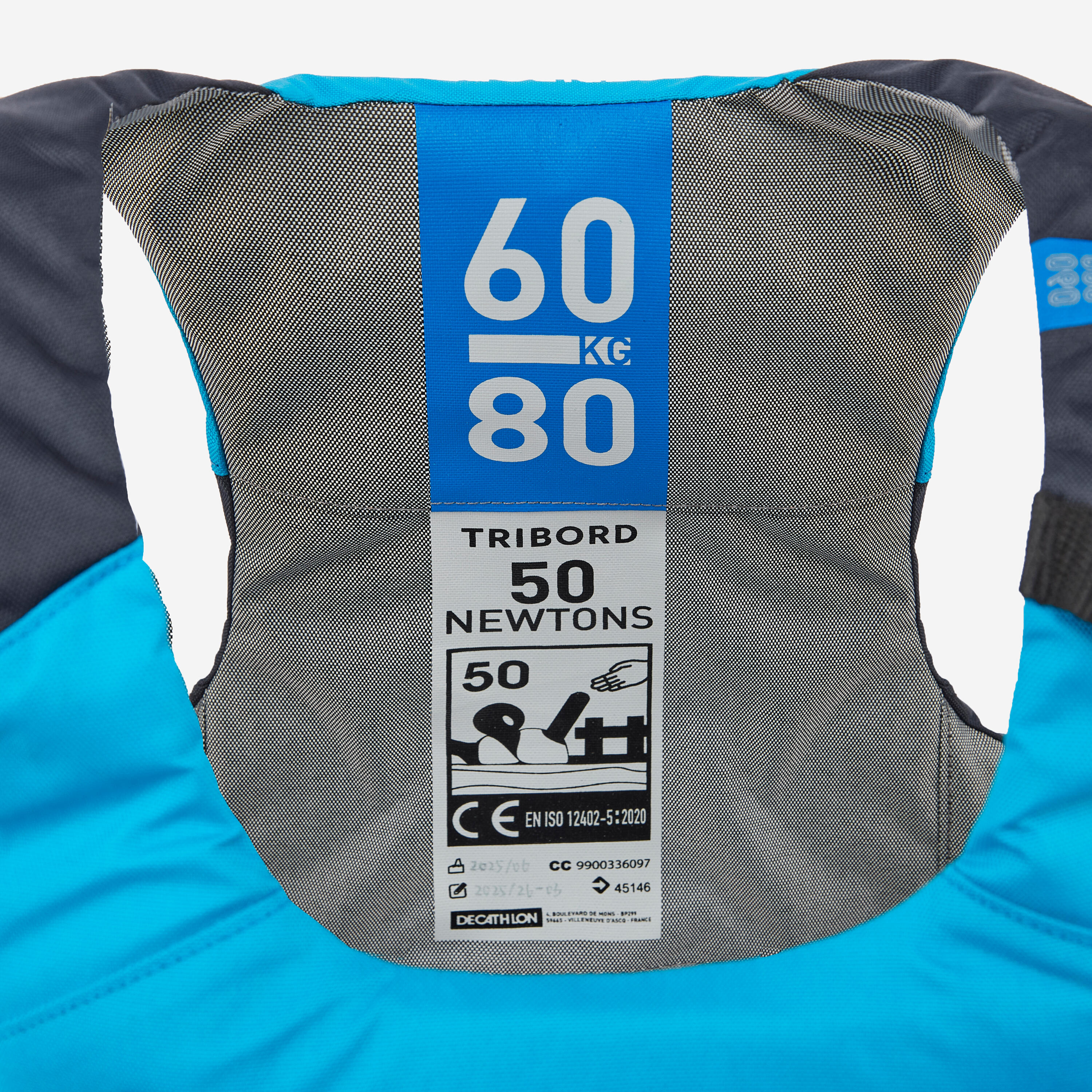 Chaleco Ayuda Flotación Vela Club BA Azul 50 Newtons 3/8