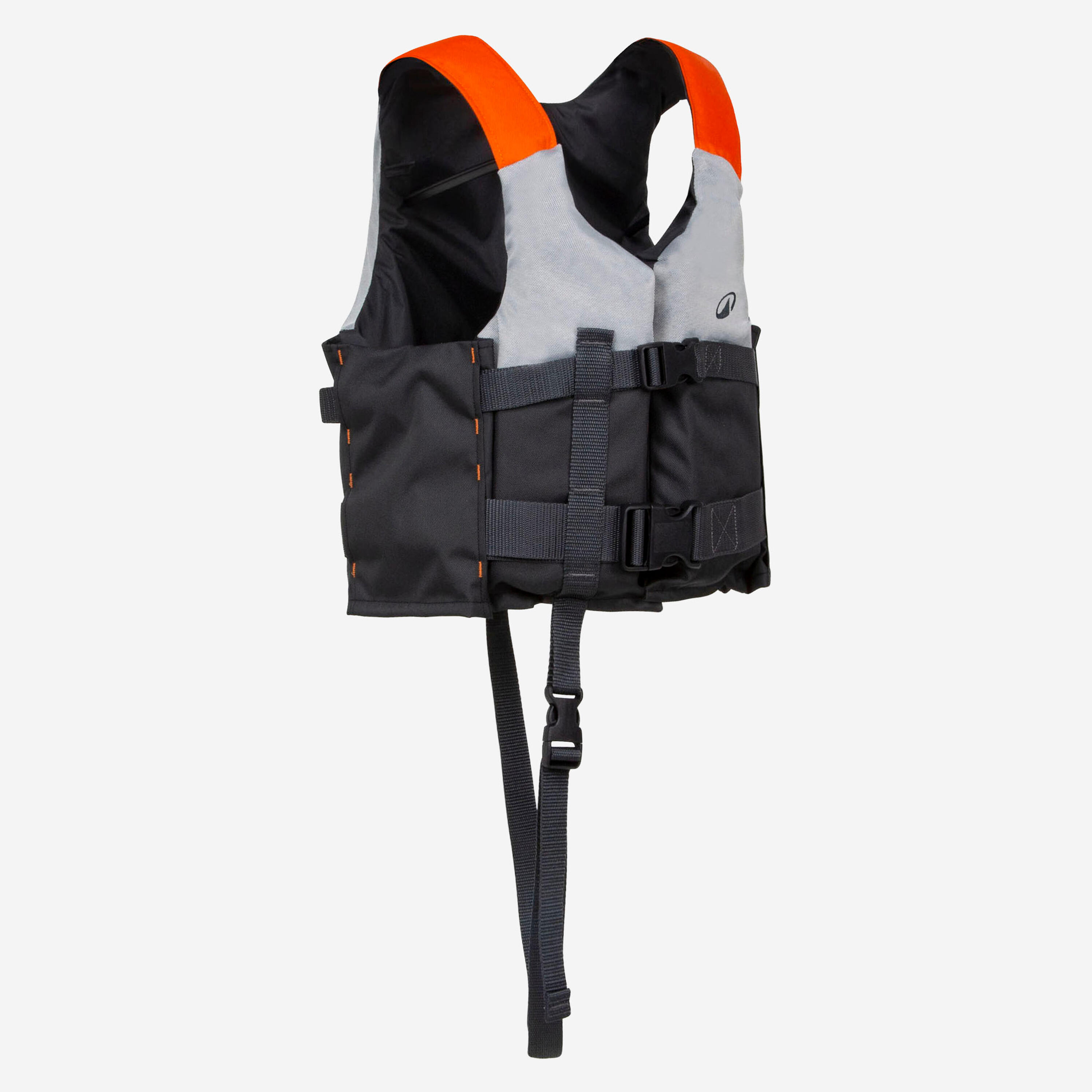 gris carbone / orange mandarine