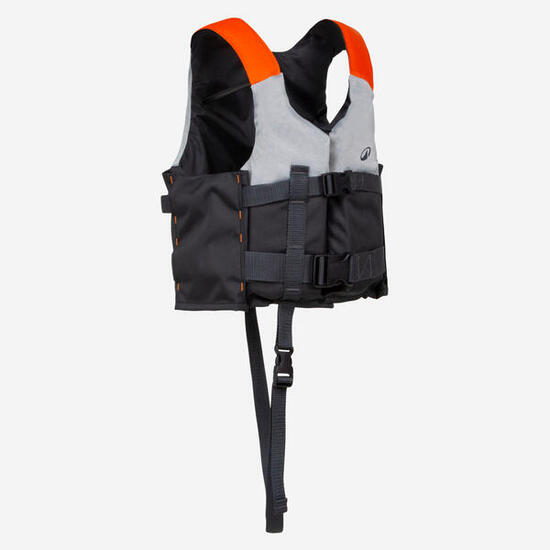 Gilet aide à la flottabilité 50n+ gris kayak stand up paddle dériveur