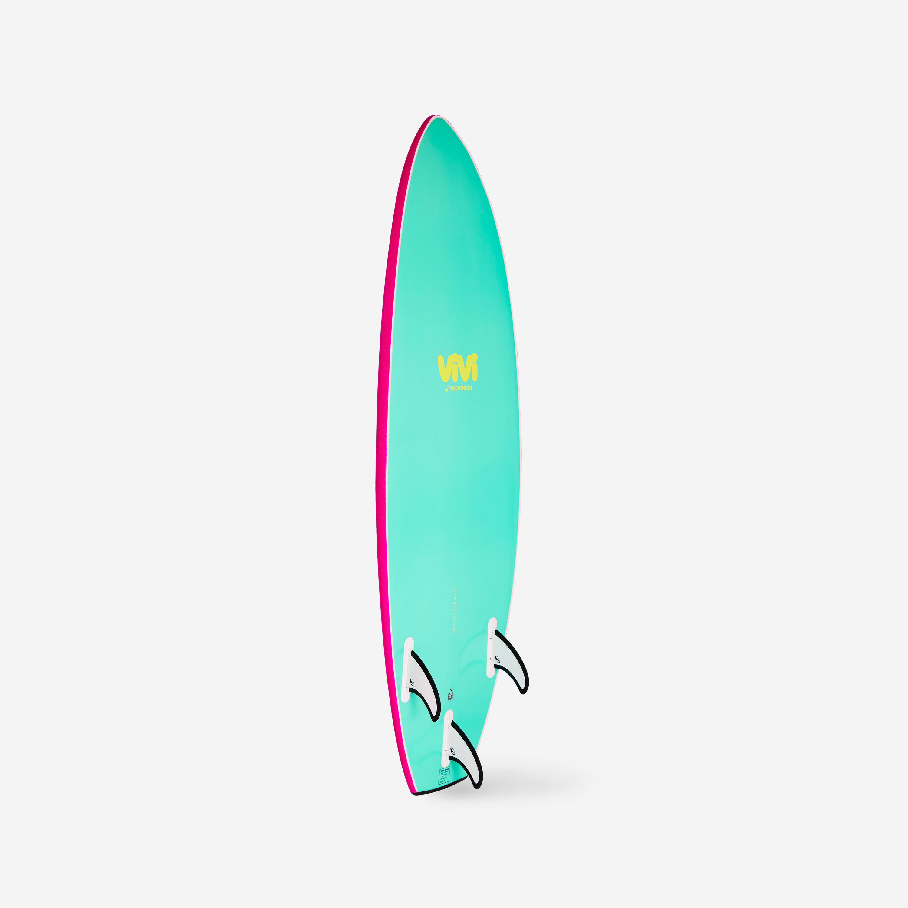 Planche de surf en mousse shortboard 5'6, 500 Soft RAD Rose - Série limitée ViVi 4/12