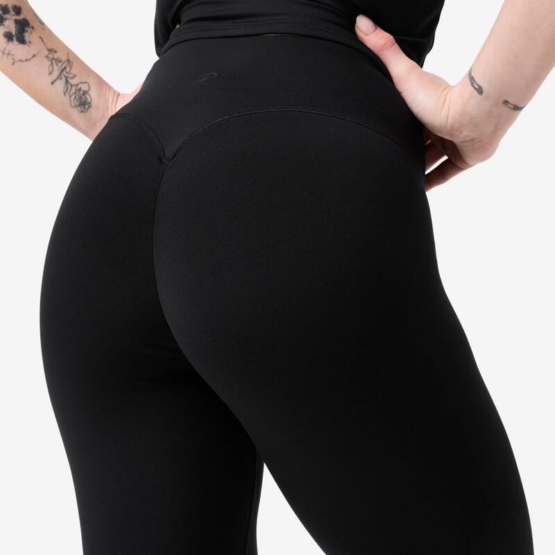 Colanți de fitness, scrunch, damă, negru