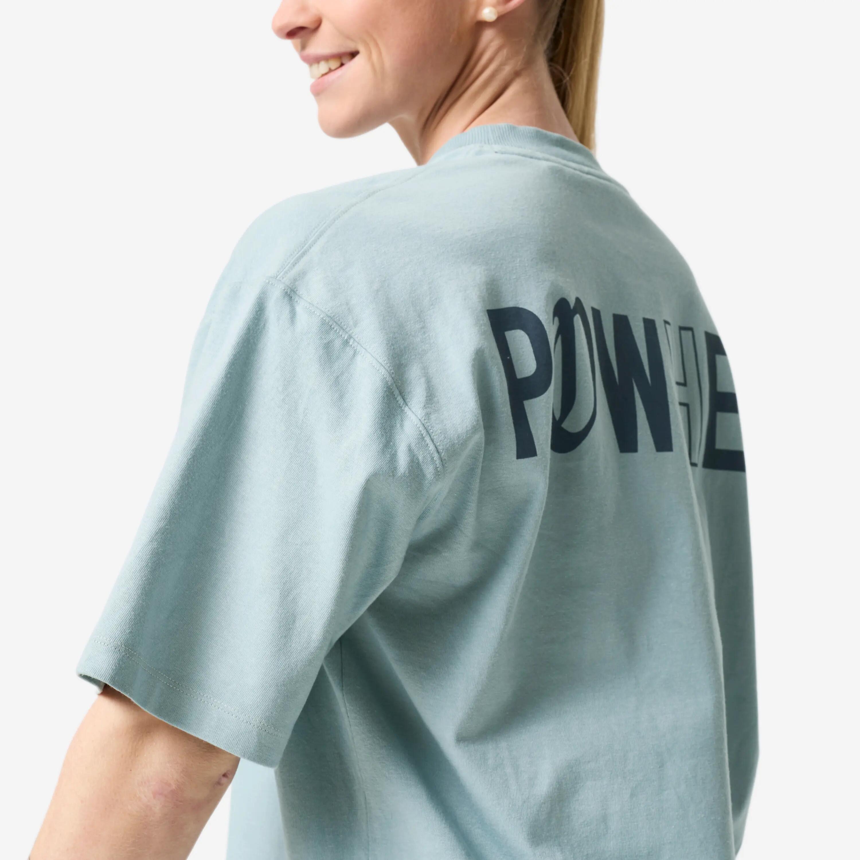 Oversized sportshirt voor dames blauw/grijs 7/13