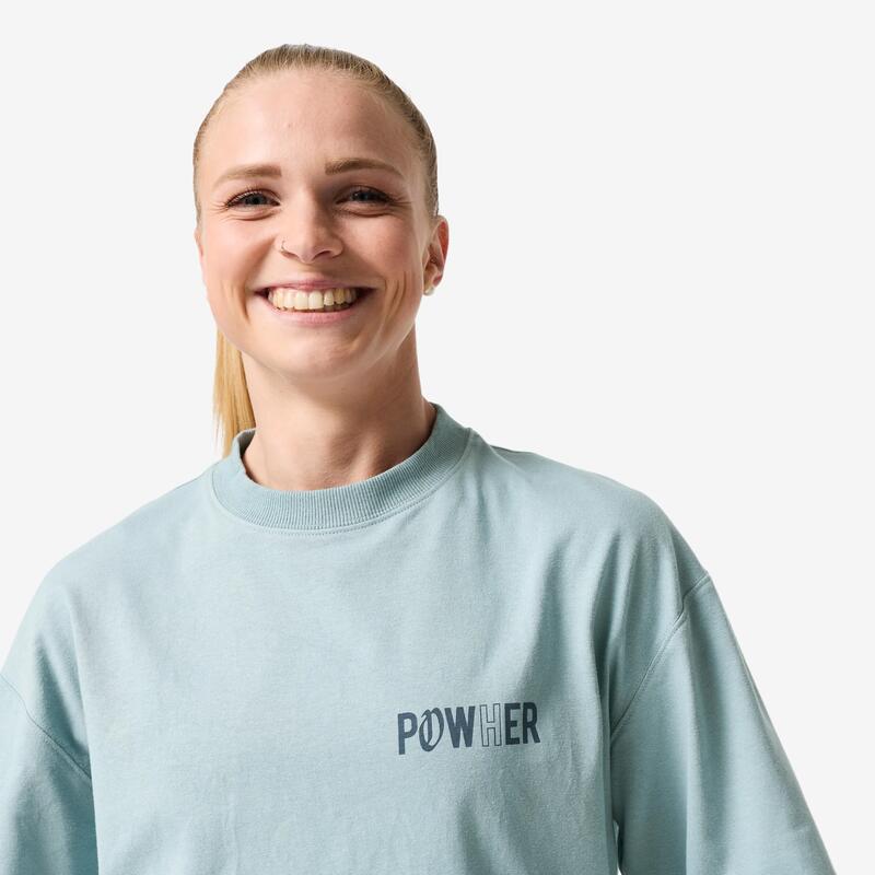 Női fitneszpóló, oversize