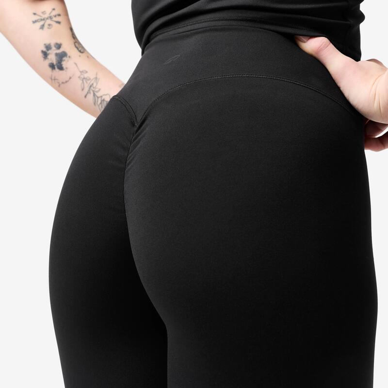 Colanți de fitness, scrunch, damă, negru