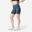 Șort de fitness efect scrunch albastru, damă