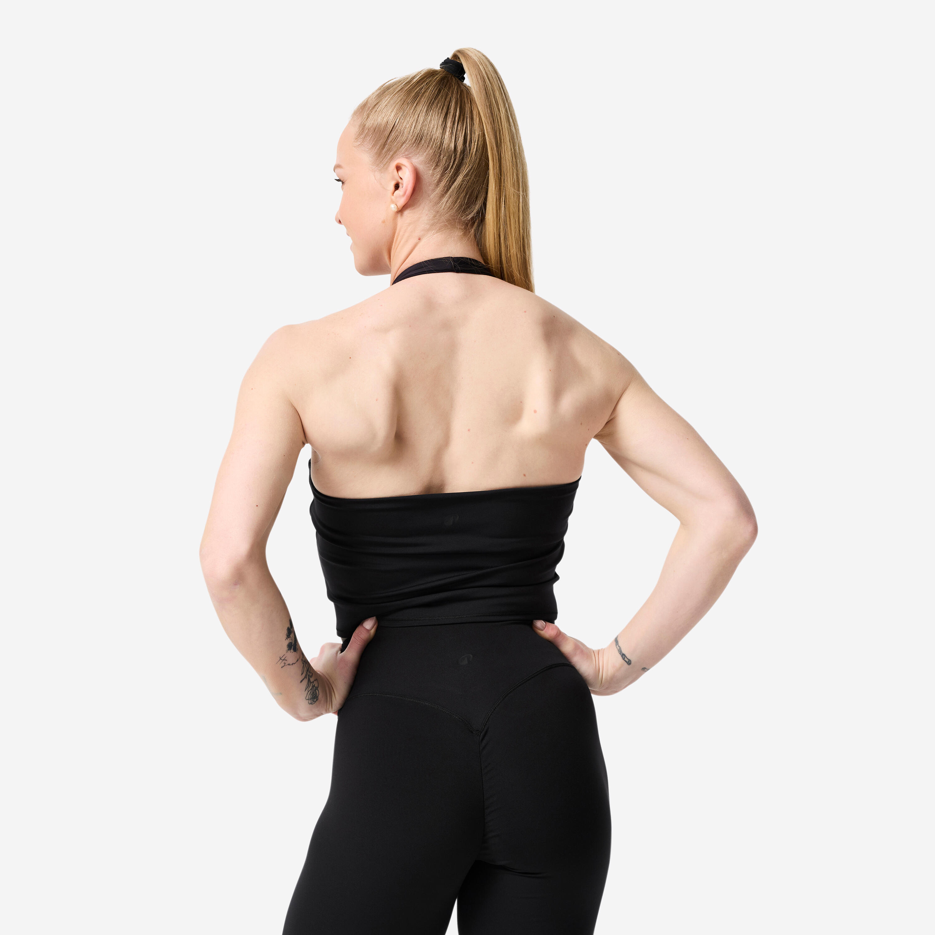 Samarreta sense Mànigues Musculació Dona Negre Esquena Descoberta 6/12