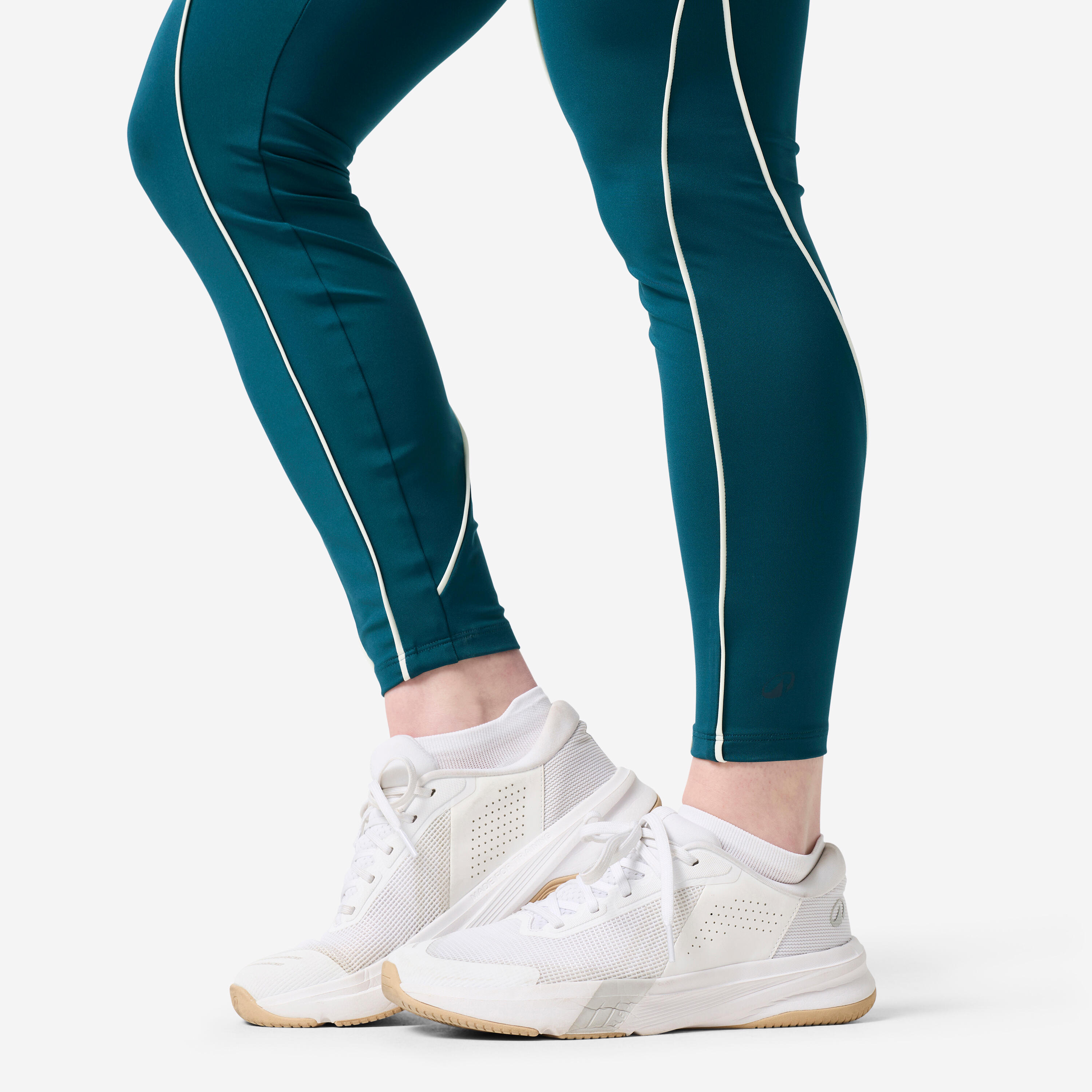 Leggings Dona Verd Blavós Rivet Blanc Cintura Alta 6/7