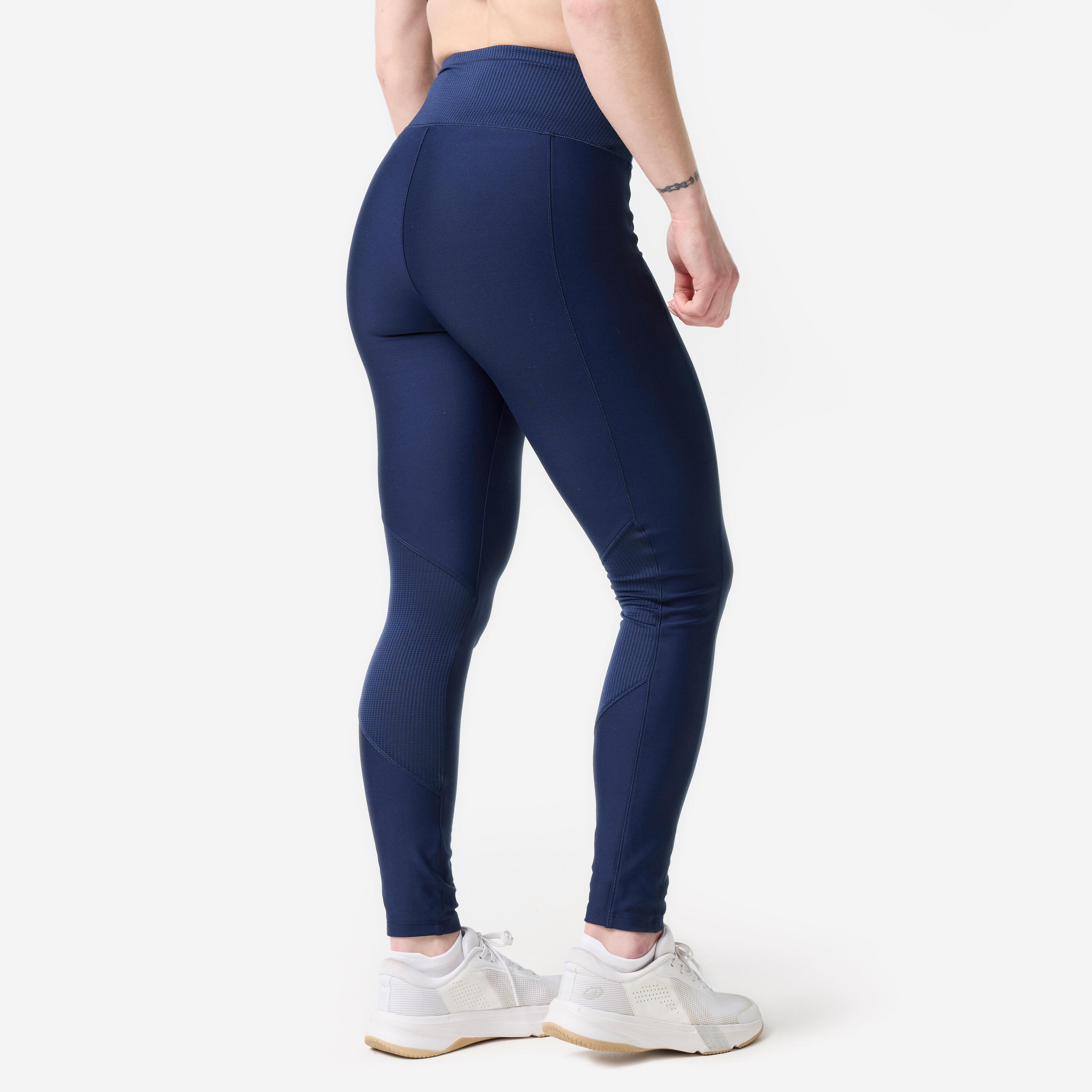 Legging fitness avec poche téléphone femme, bleu marine 5/8