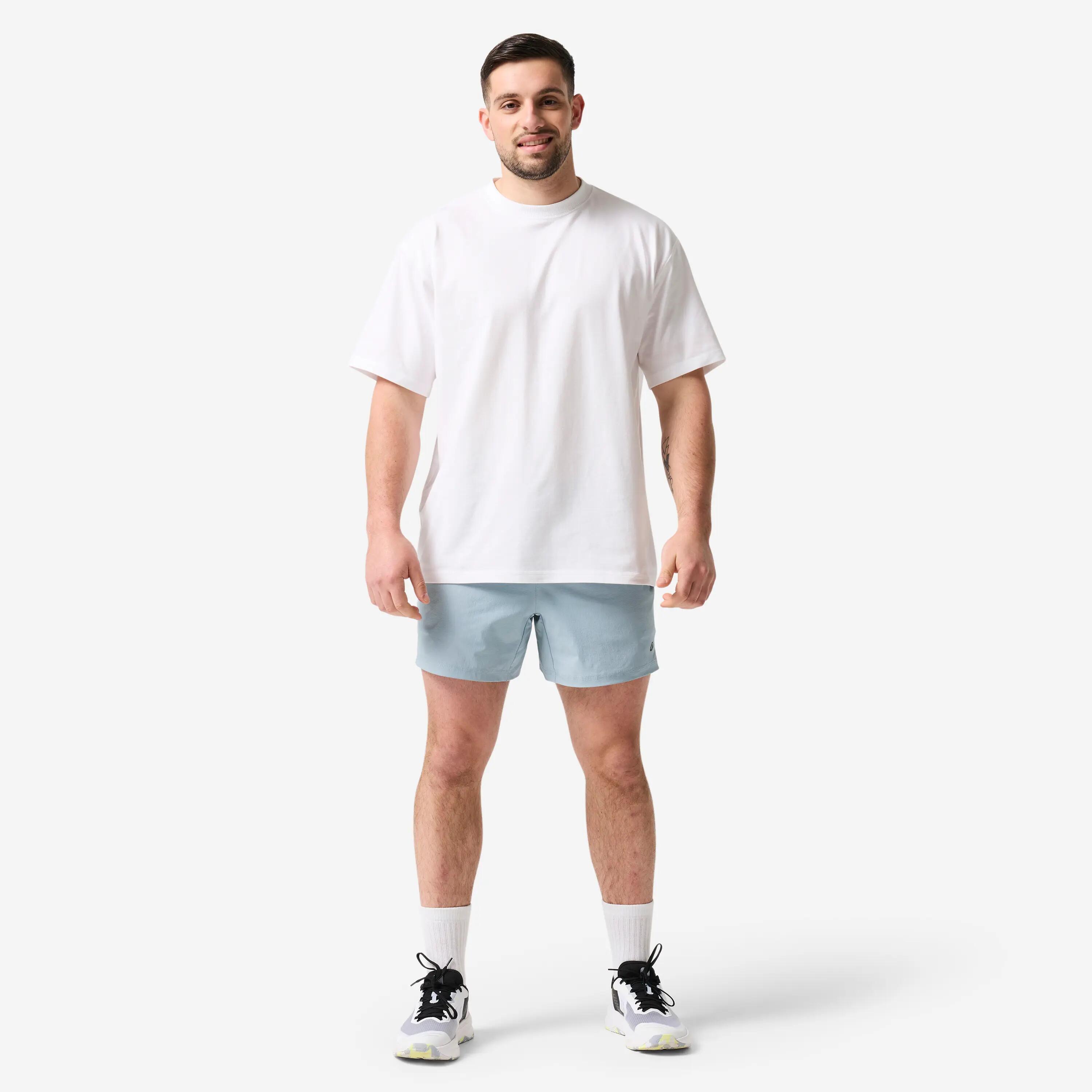Calções Leves de Musculação Homem Azul Acinzentado 3/12