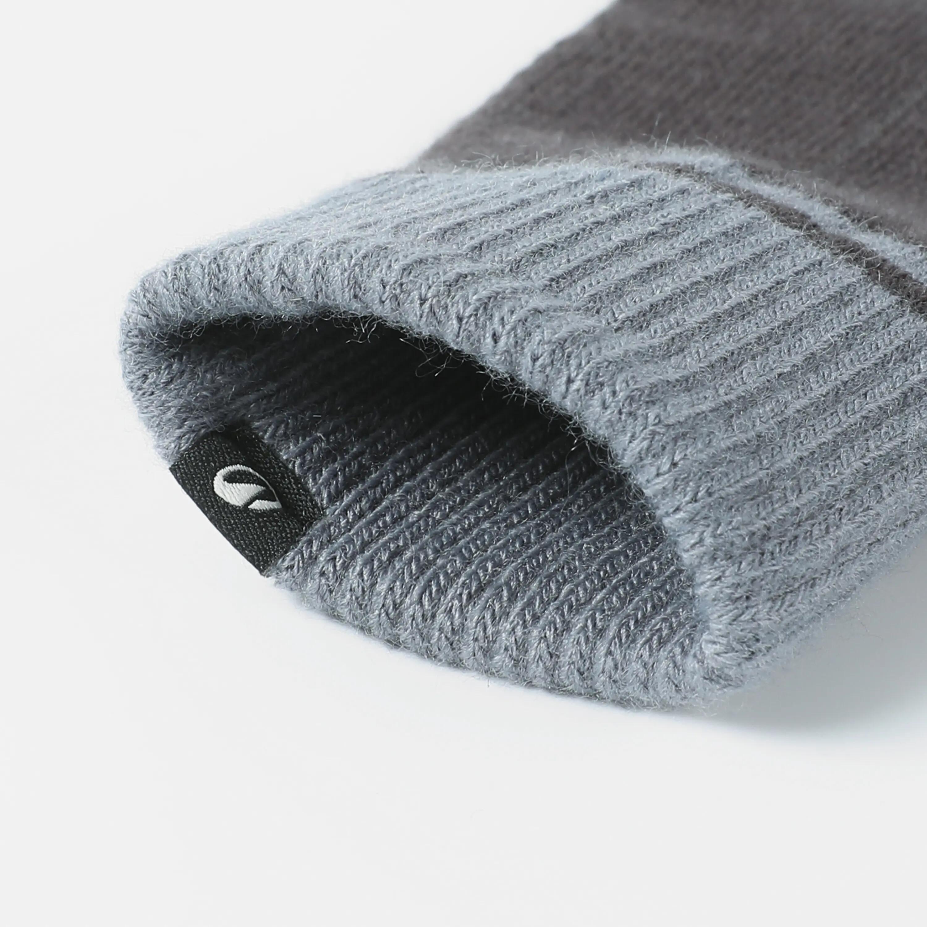 GLOVE HIKE 100 KNITTING GREY -  3