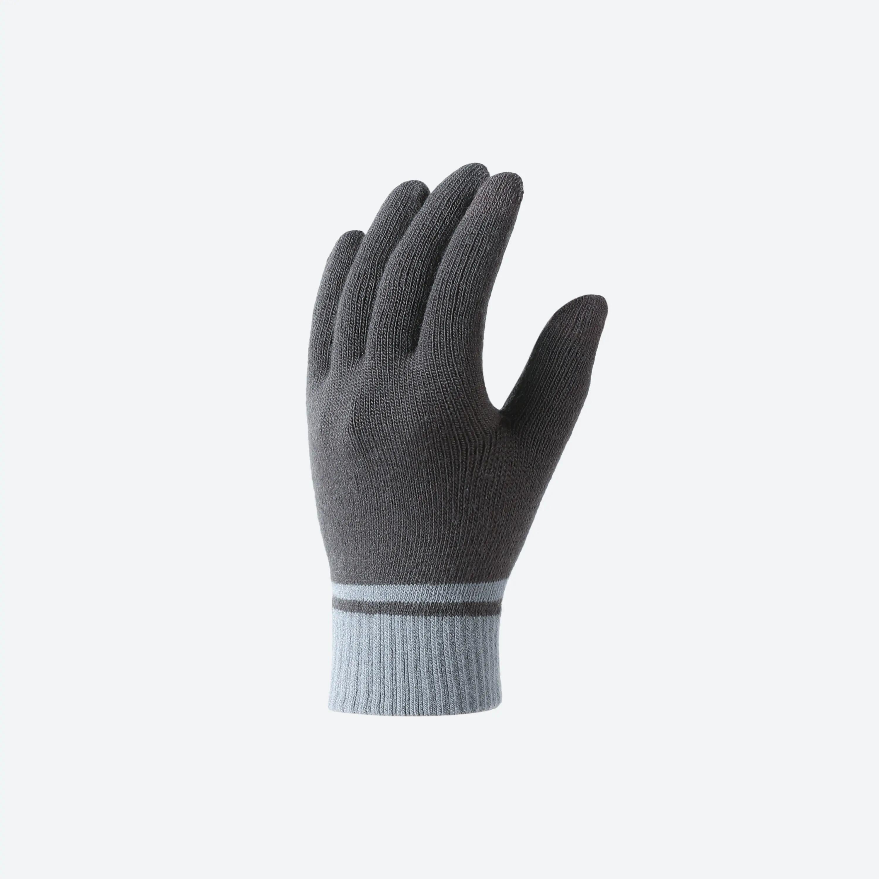 GLOVE HIKE 100 KNITTING GREY -  1