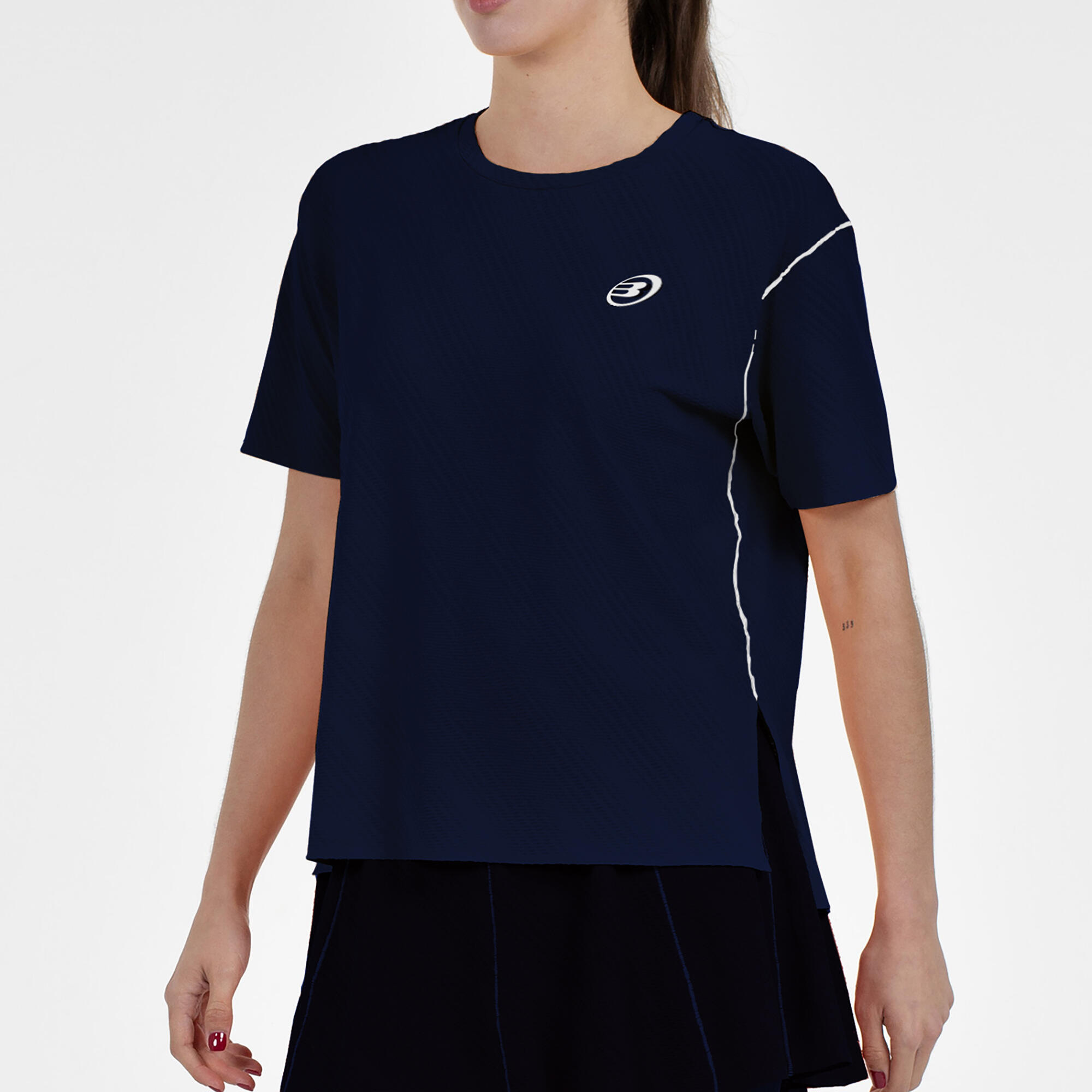 Camiseta de pádel BULLPADEL mujer Pasaron. Azul 3/3