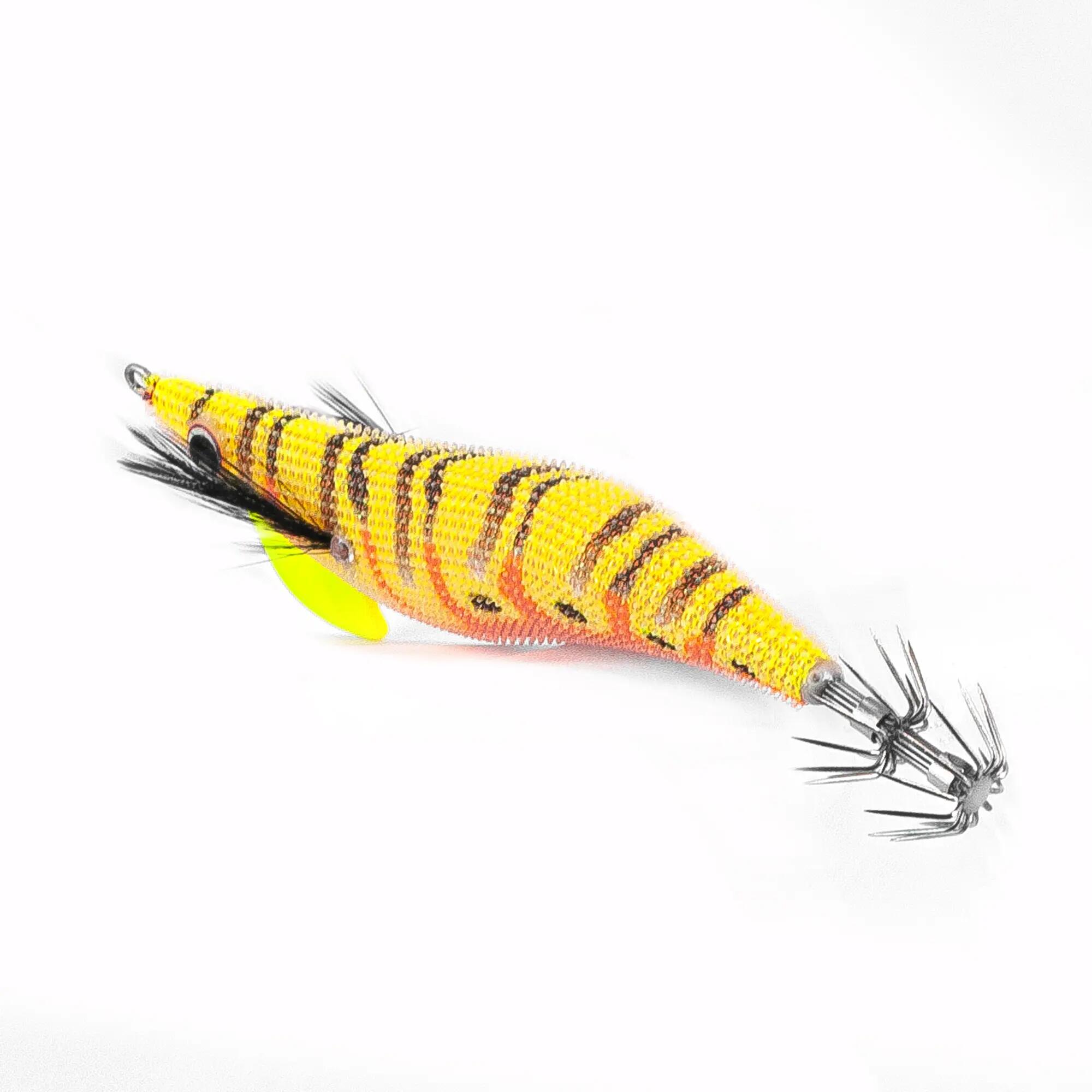 Totanara pesca in mare eging Jatsui Rush Egi Rubber Prawn #3.0 col.ORYW 4/4