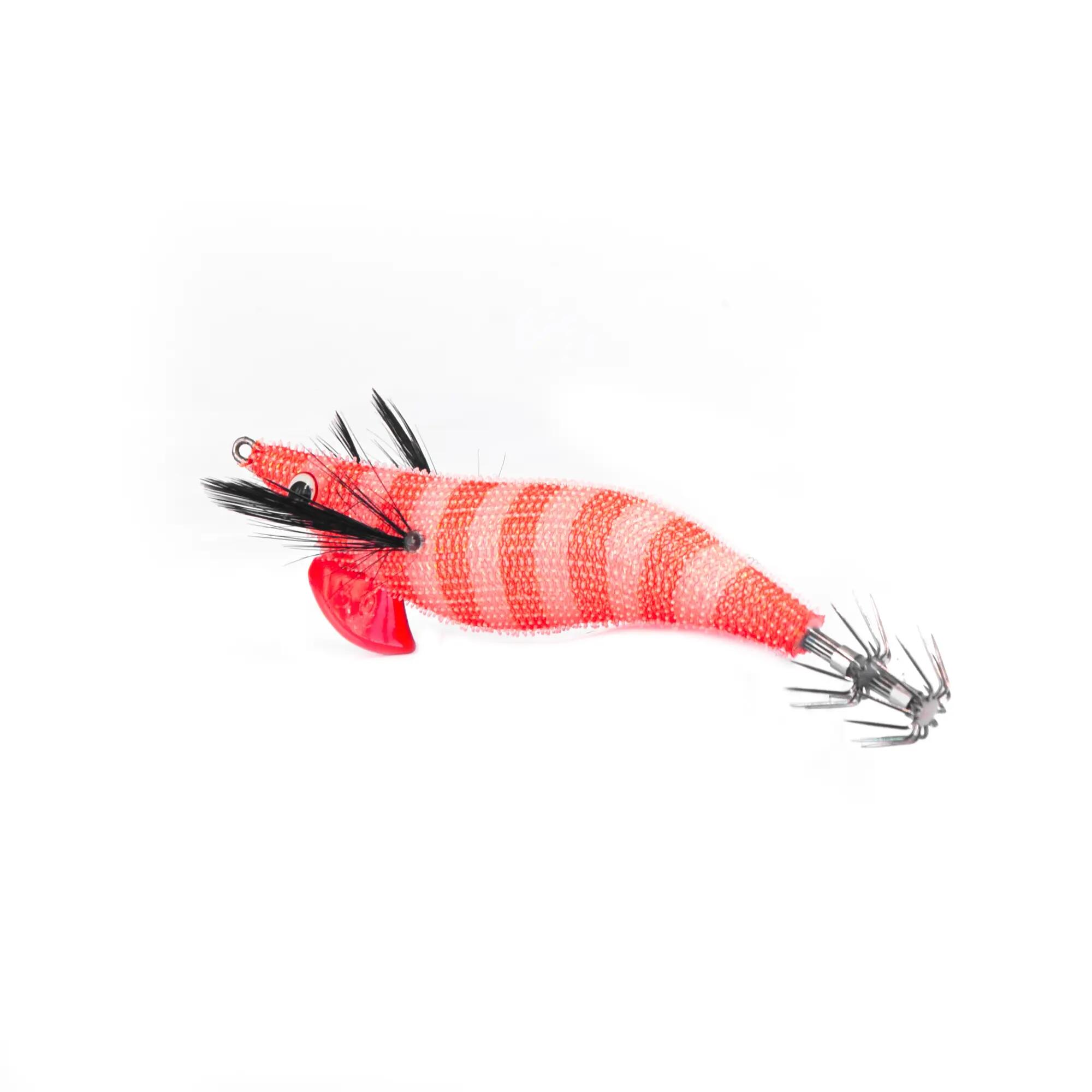 Totanara pesca in mare eging JATSUI RUSH EGI RUBBER #3.0 COL. RED 2/4