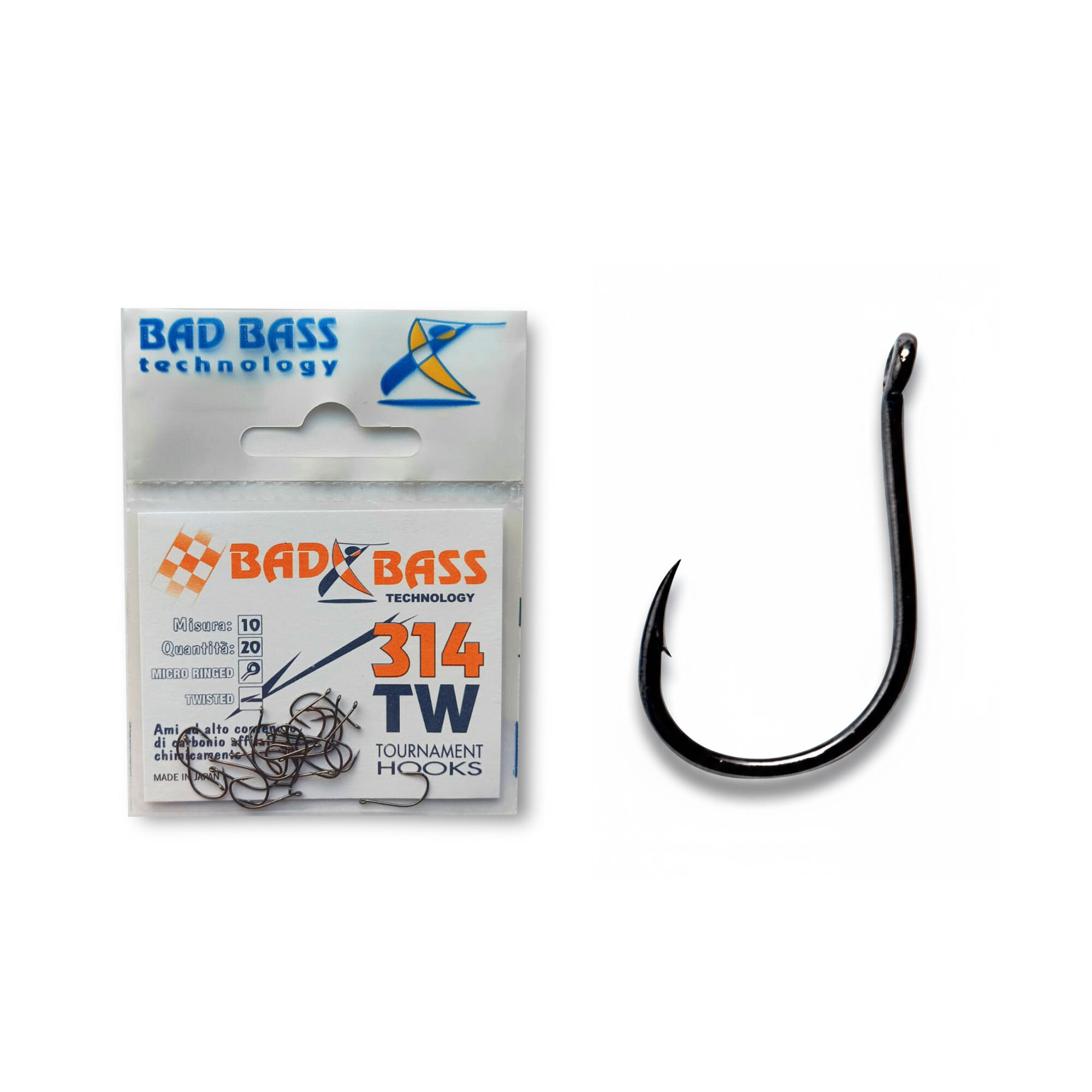 Ami pesca surfcasting Bad Bass Tournament 314 TW Black Nickel conf. 20pz 2/3