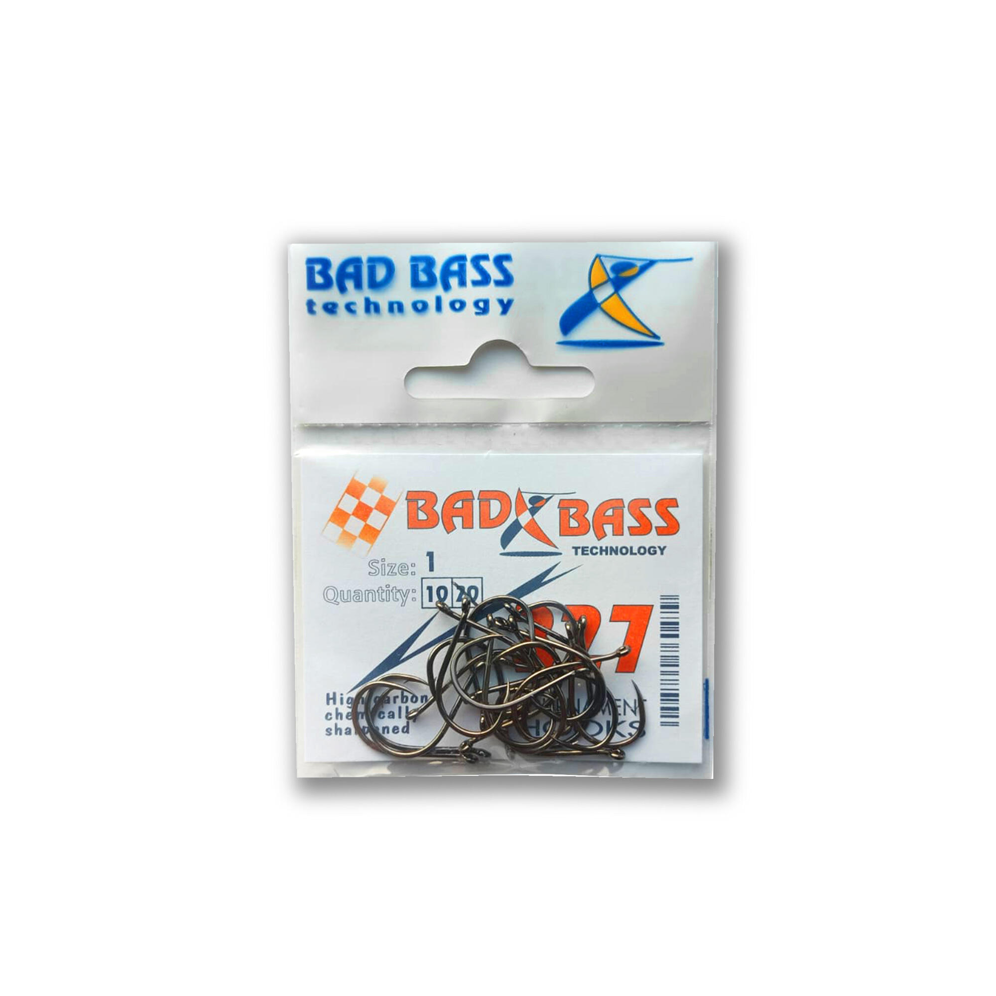 Ami con occhiello pesca surfcasting Bad Bass Tournament 327 Black Nickel 20pz 3/4