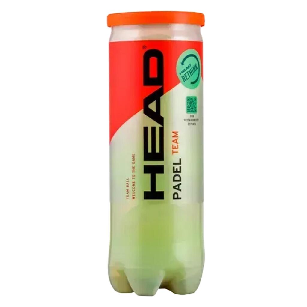 Pelotas de pádel alta durabilidad Head Padel Team Amarillo