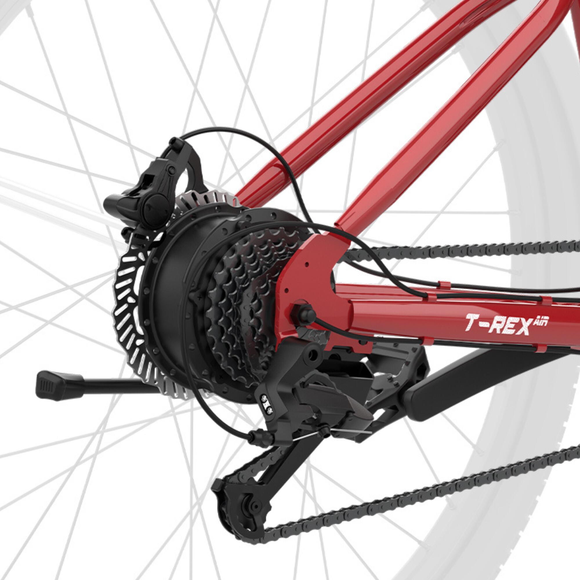 Bicicleta eléctrica de montaña Emotorad 29'' T-Rex Air 2.0 roja 4/6
