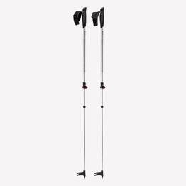 Bâtons de ski de fond réglables adulte, XC S POLE 100 gris aluminium