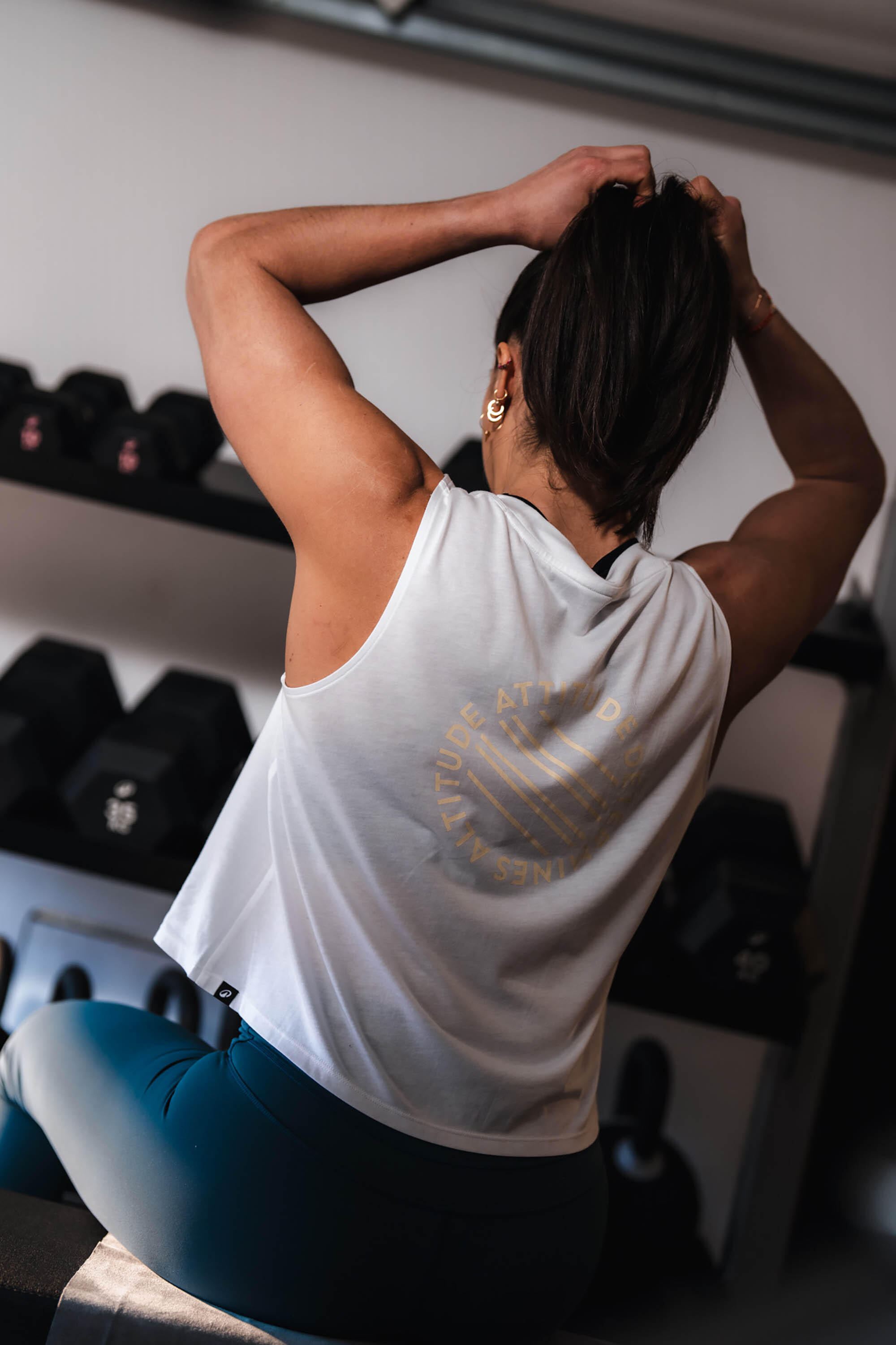 Leggings donna palestra antiabrasione traspiranti blu 10/16