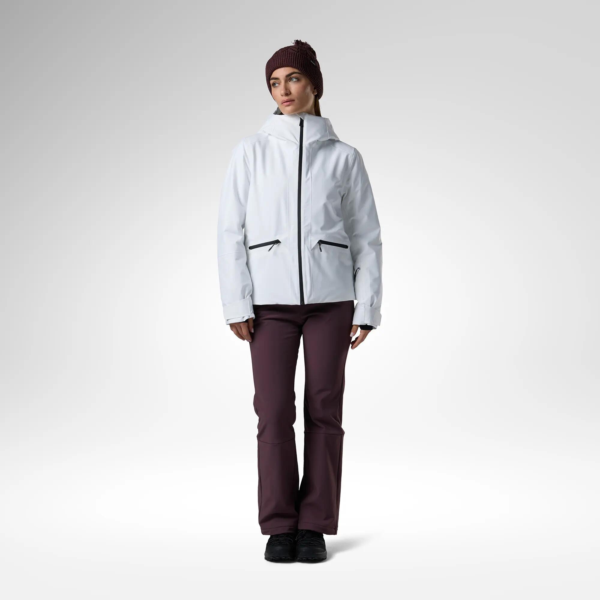 Jaqueta d'esquí impermeable i càlida dona Rossignol Rochrun blanc 2/9