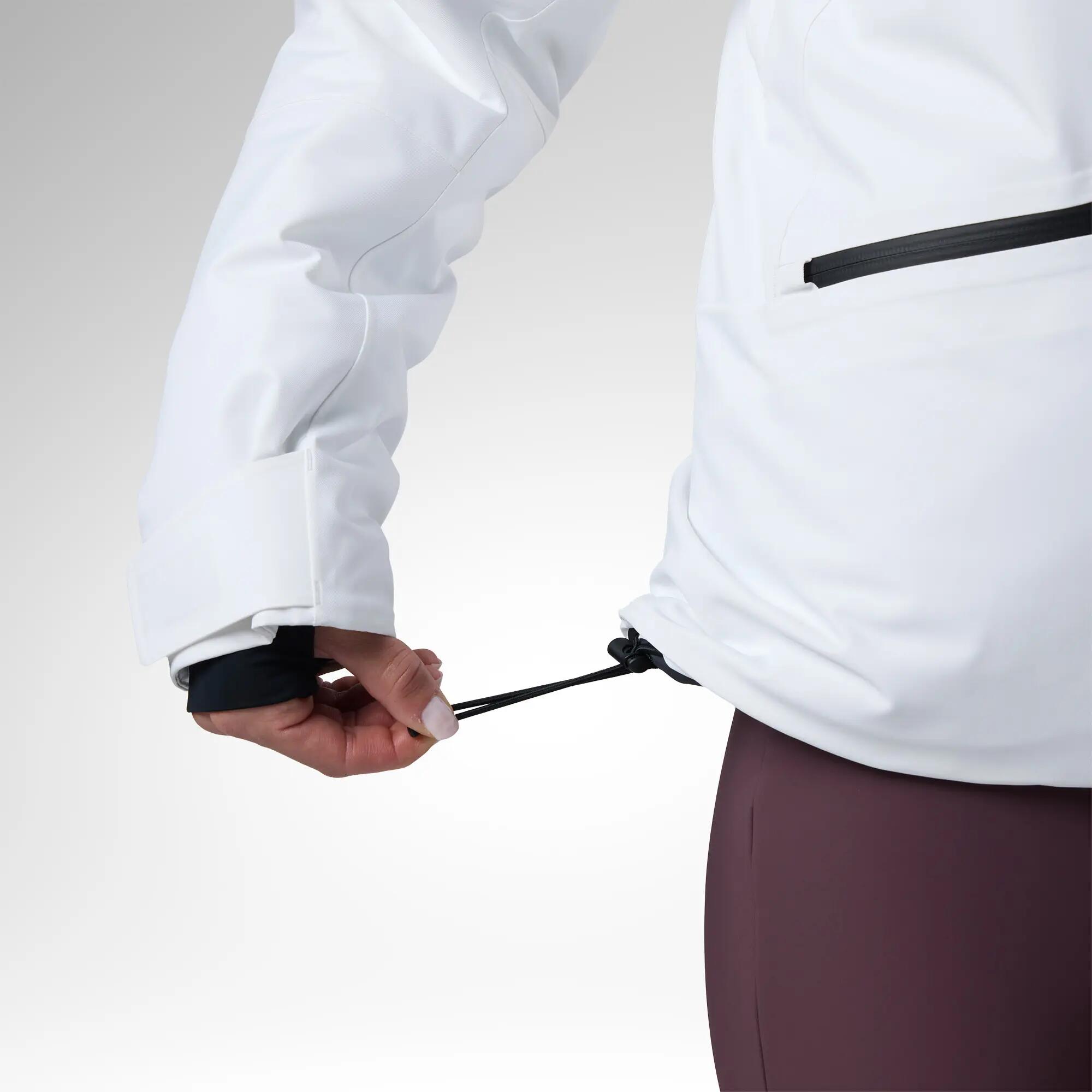 Jaqueta d'esquí impermeable i càlida dona Rossignol Rochrun blanc 5/9