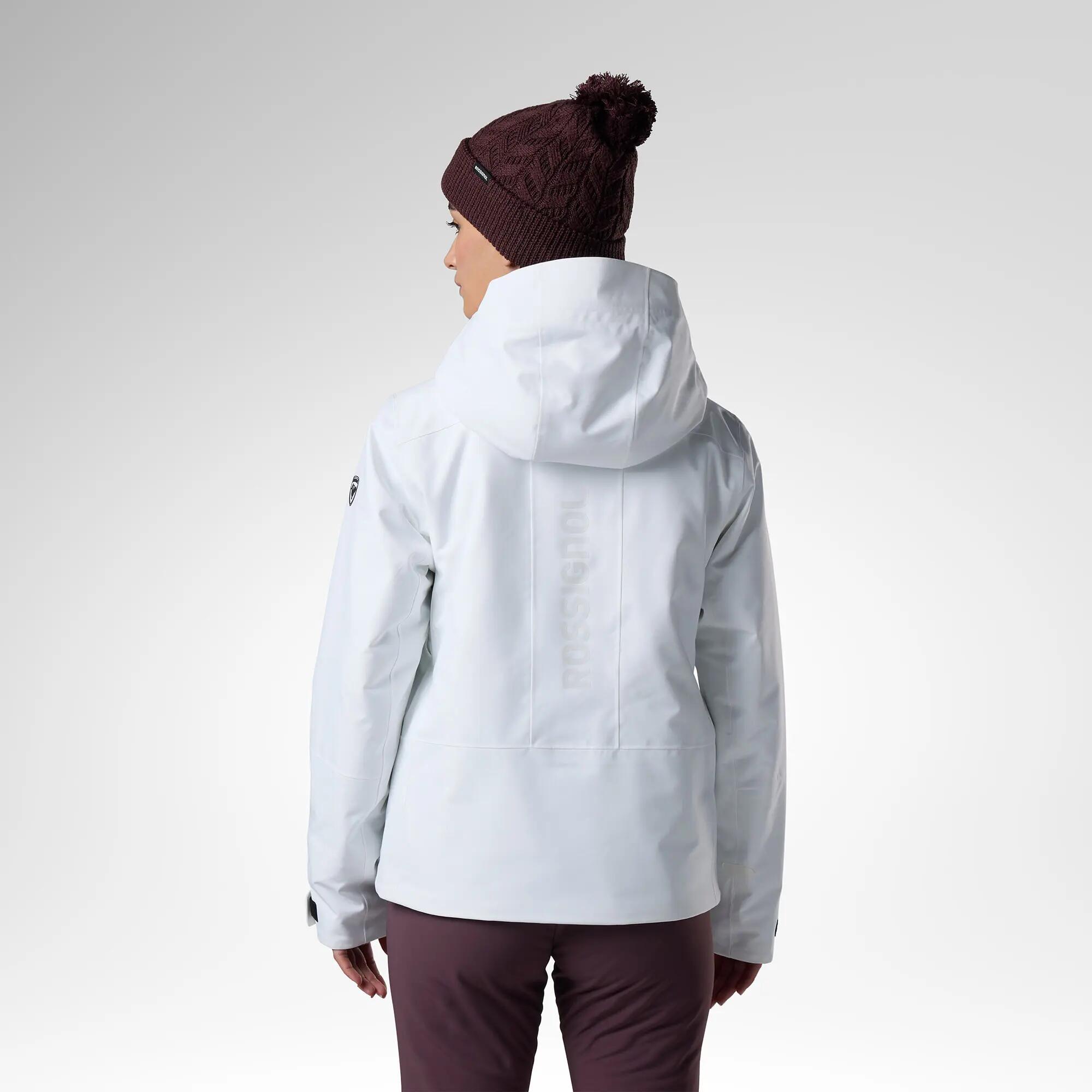 Jaqueta d'esquí impermeable i càlida dona Rossignol Rochrun blanc 3/9