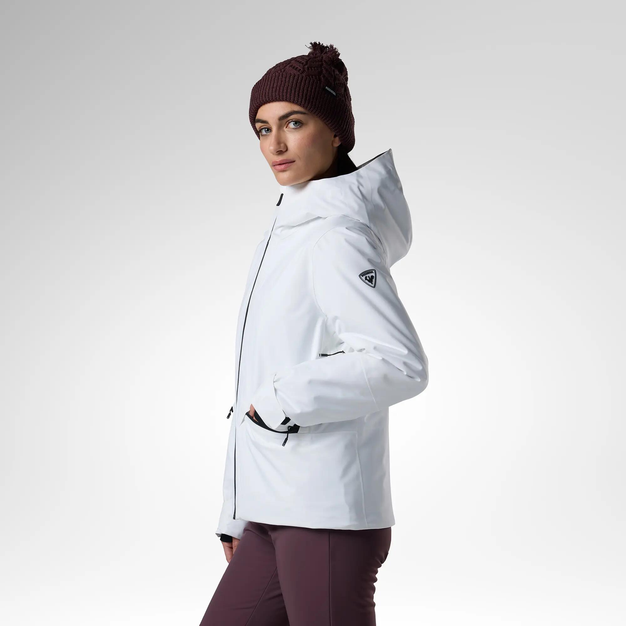 Jaqueta d'esquí impermeable i càlida dona Rossignol Rochrun blanc 4/9