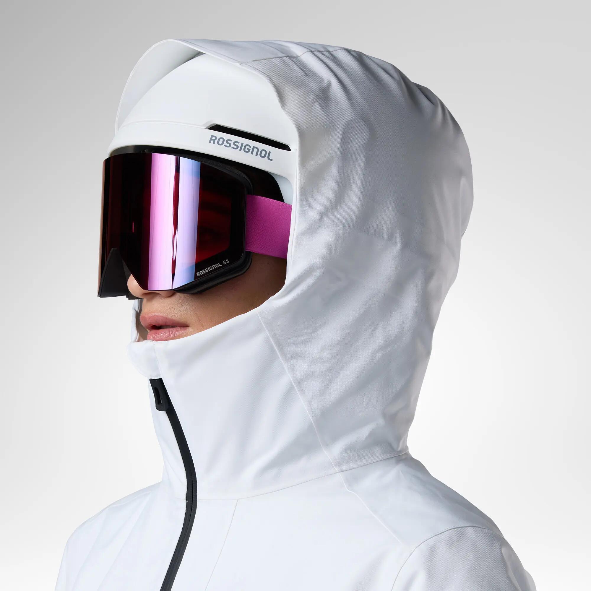Jaqueta d'esquí impermeable i càlida dona Rossignol Rochrun blanc 8/9