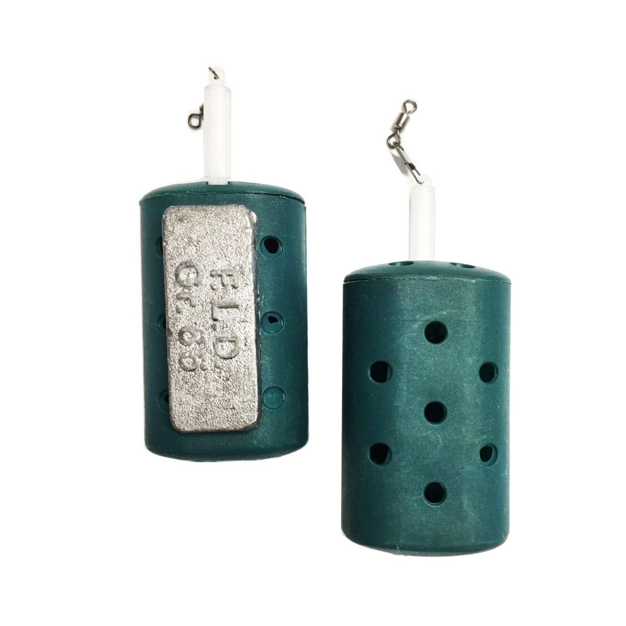Pasturatore pesca a feeder block end Fonderia Roma Bigattino verde X1 2/2