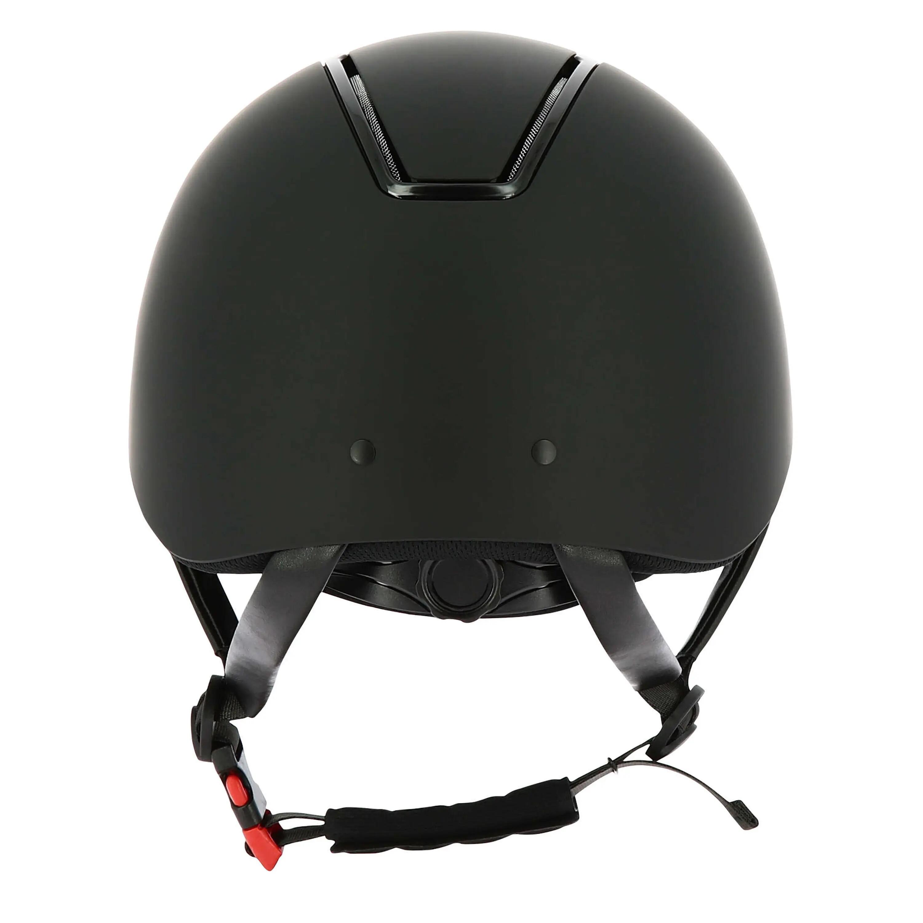 Cap equitazione adulto e bambini GLINT nero opaco 3/4